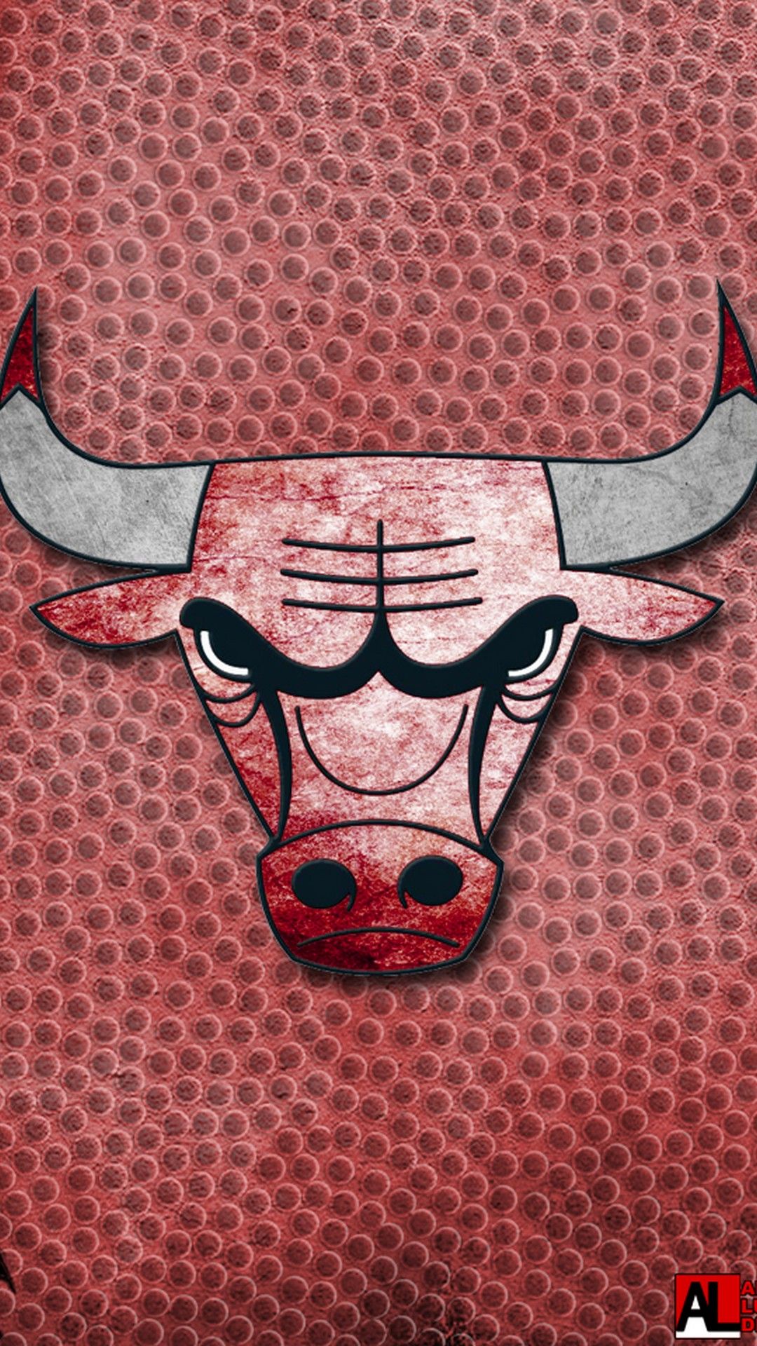 Logo Chicago Bulls toro rosso, 1080x1920 Verticale, Mobile