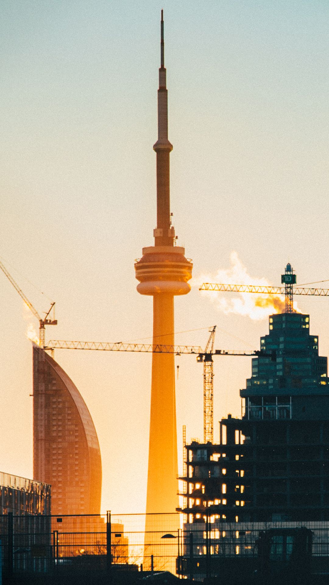 CN Tower Toronto tramonto, 1080x1920 Verticale, Telefono