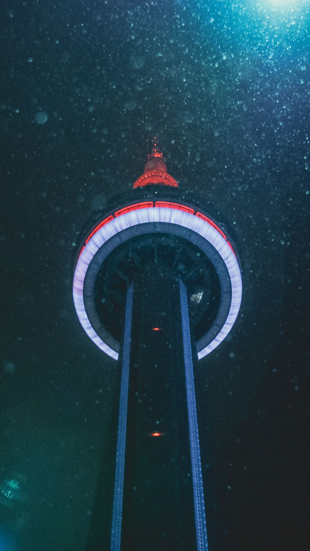 CN Tower Toronto notte, 1080x1920 Full HD Verticale, Samsung Galaxy