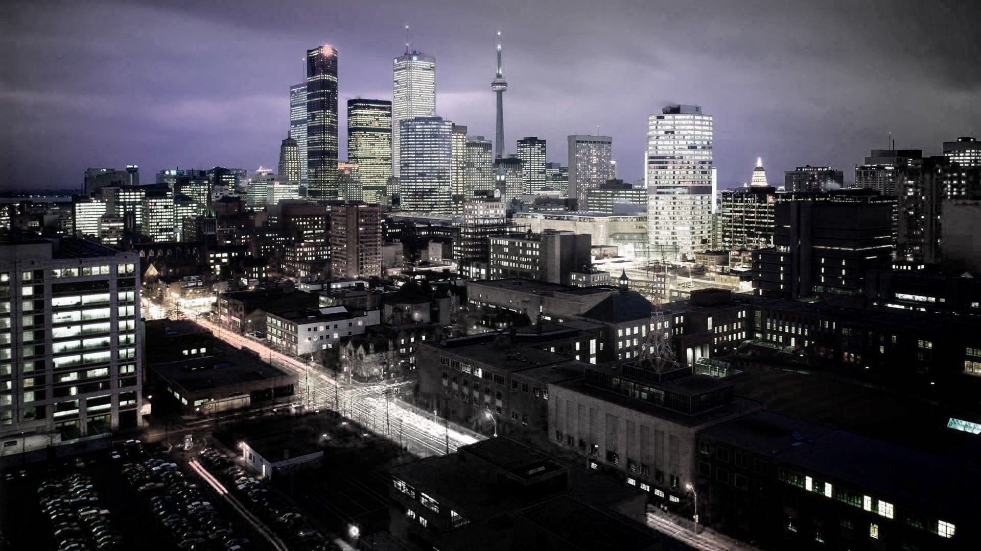 Skyline di Toronto notturno, 1920x1080 1080p, PC Desktop
