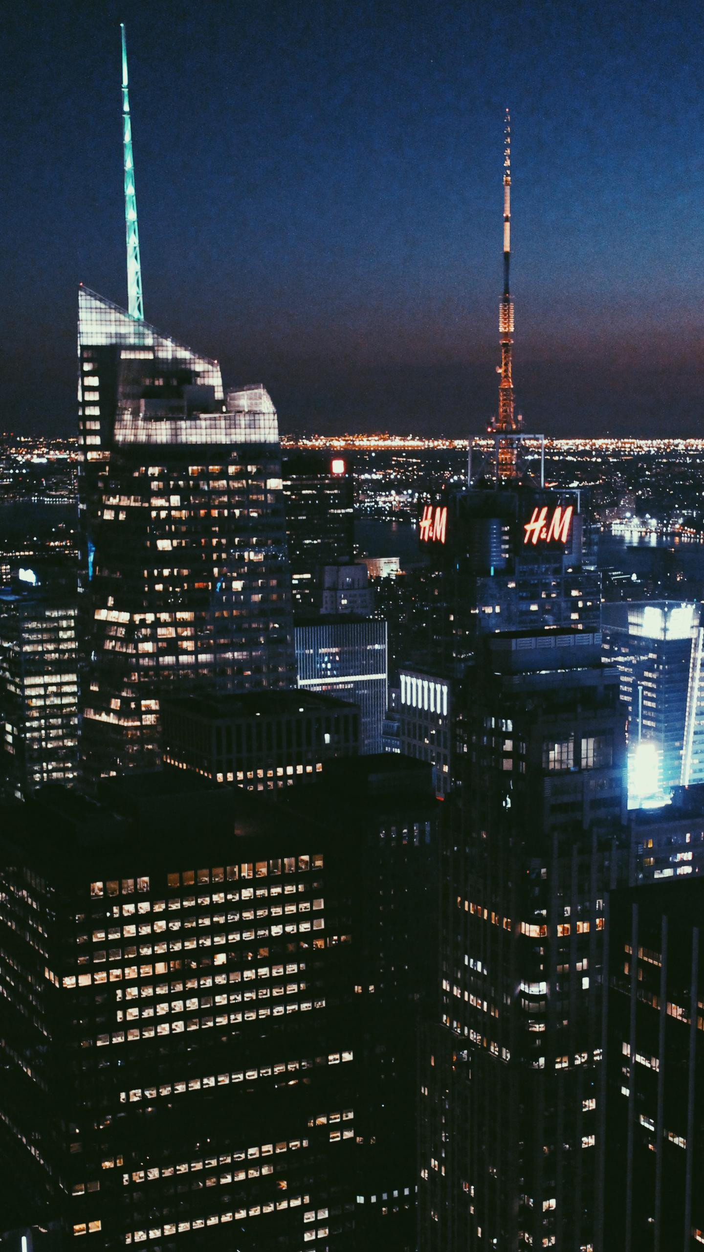 Skyline Toronto notturno, 1440x2560 Verticale, Telefono