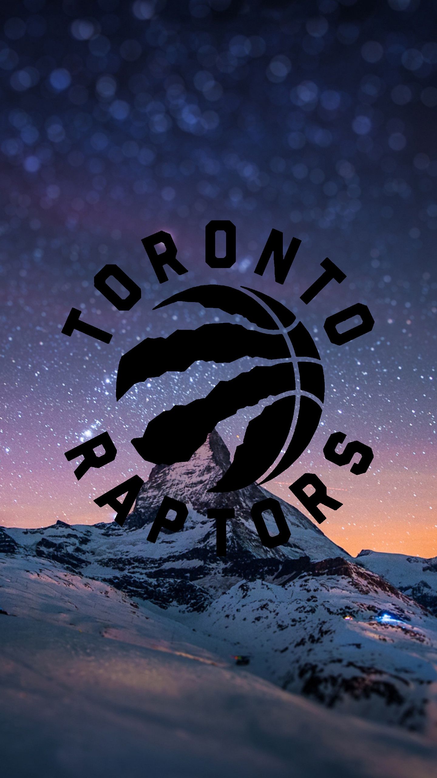 Logo Toronto Raptors montagna, NBA, 1440x2560 Verticale, Mobile
