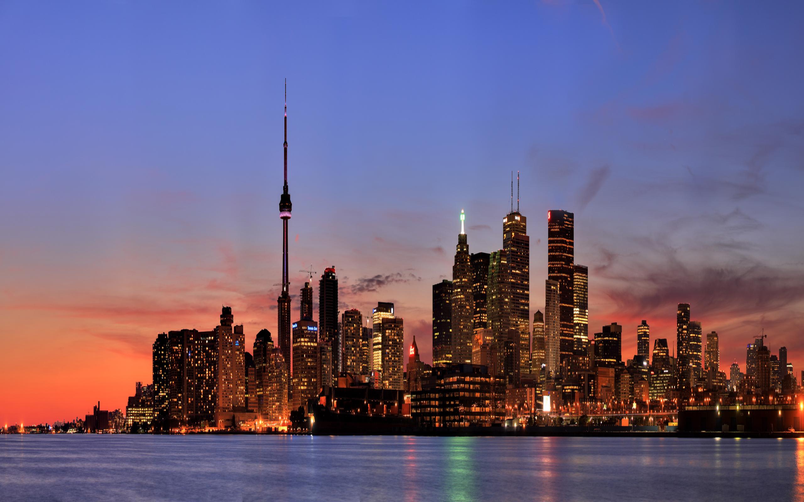 Skyline Toronto al tramonto, 2560x1600 WQXGA, MacBook Pro