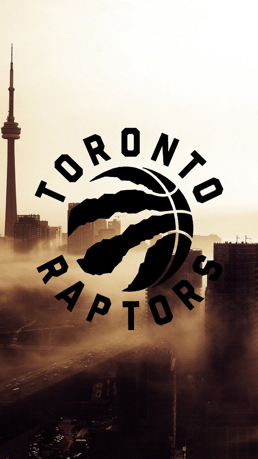 Toronto Raptors logo skyline, basket, 1080x1920 Verticale, Mobile