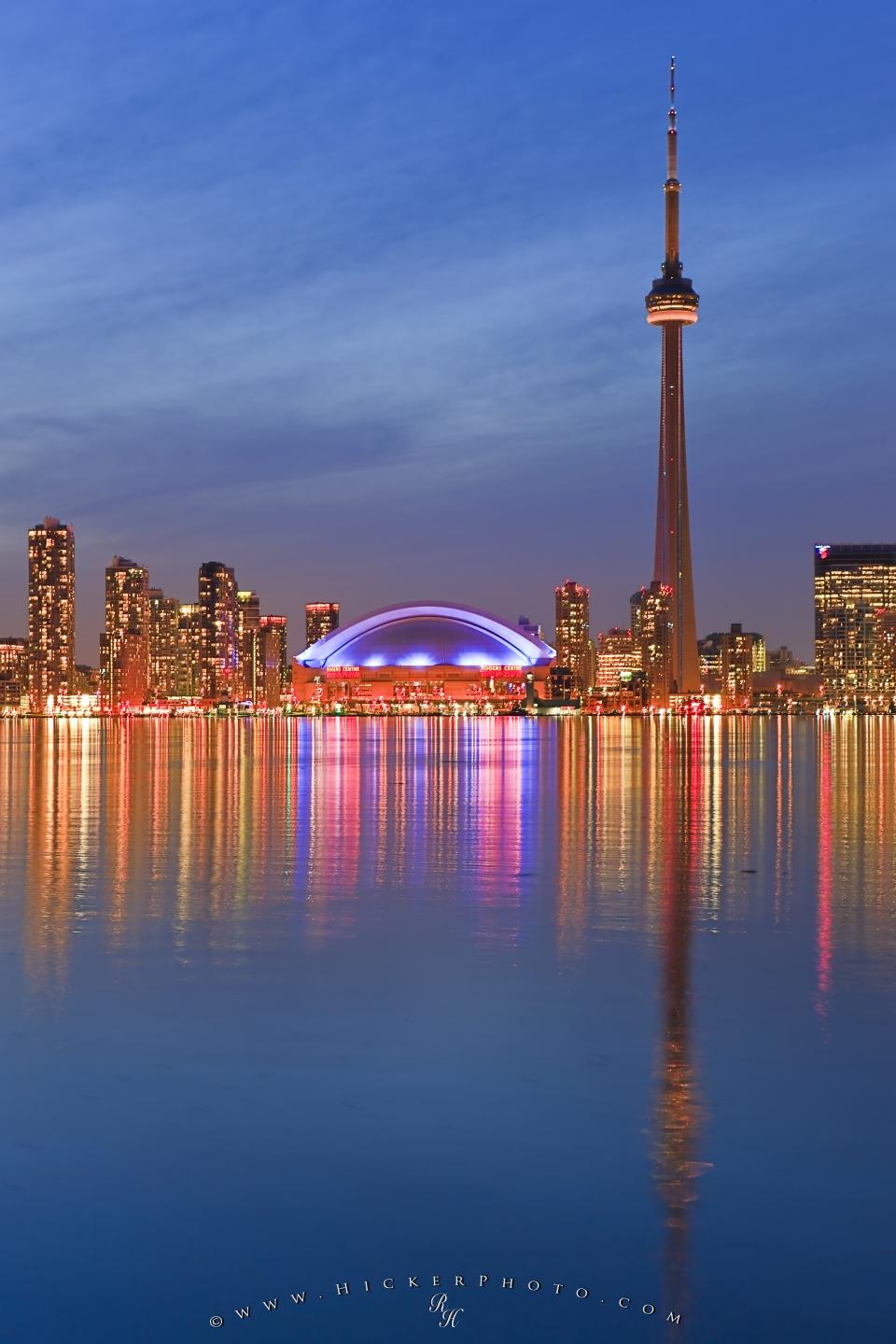 Skyline di Toronto al crepuscolo, 960x1440 Verticale, POCO