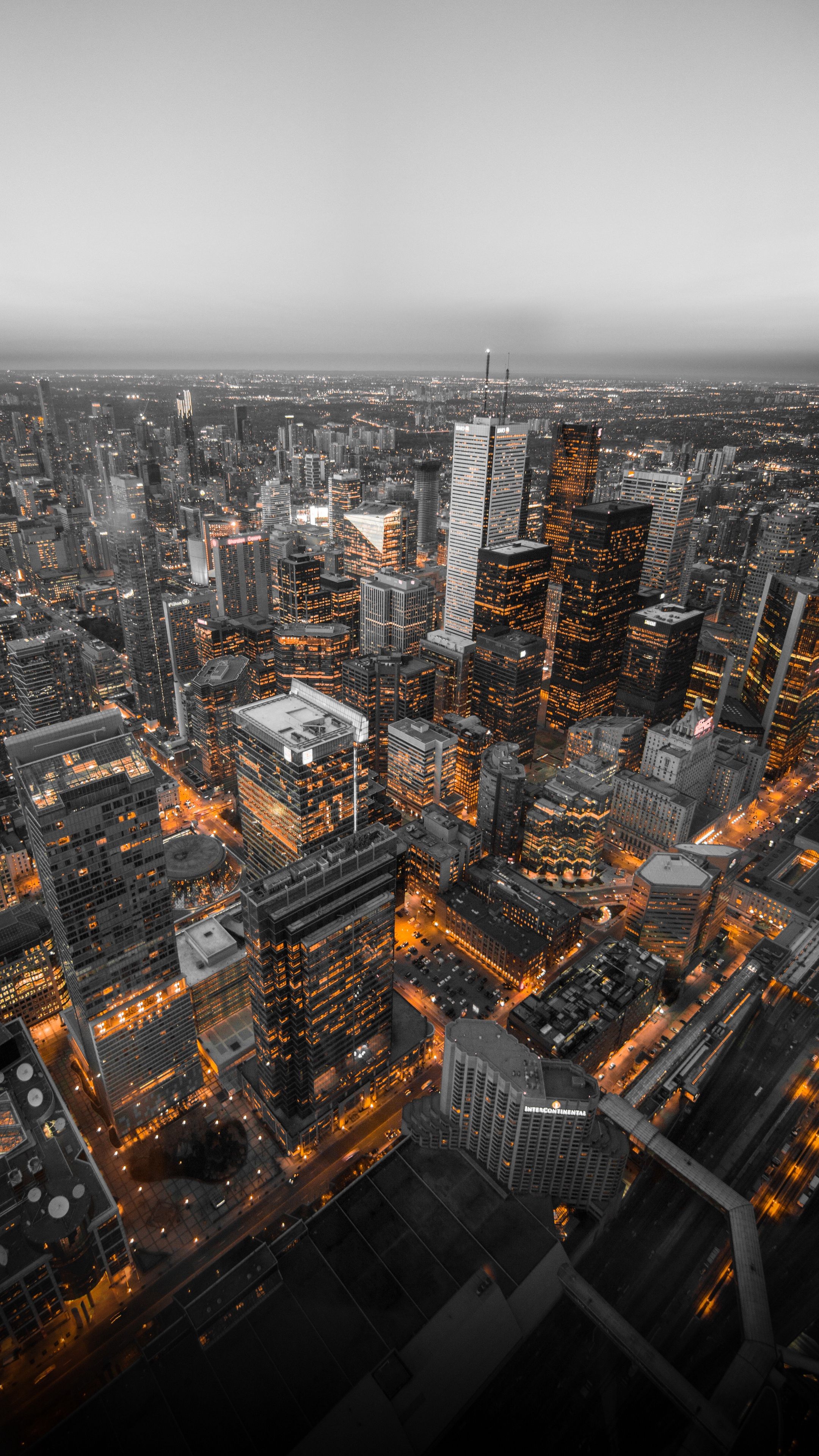 Skyline Toronto vista dall'alto, 2160x3840 Full HD Verticale, iPhone