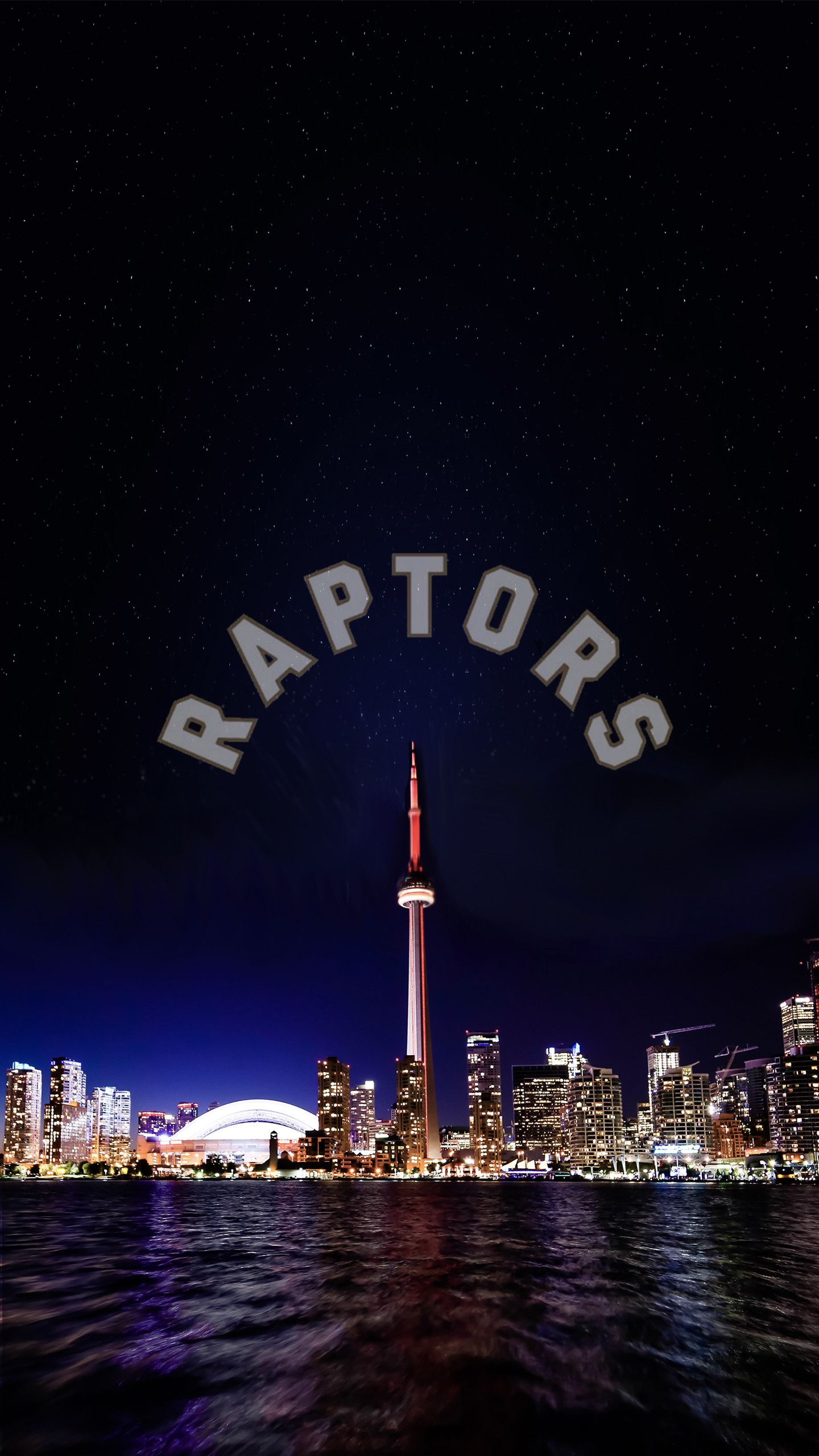 Skyline Toronto CN Tower notte, 1440x2560 Verticale, Mobile