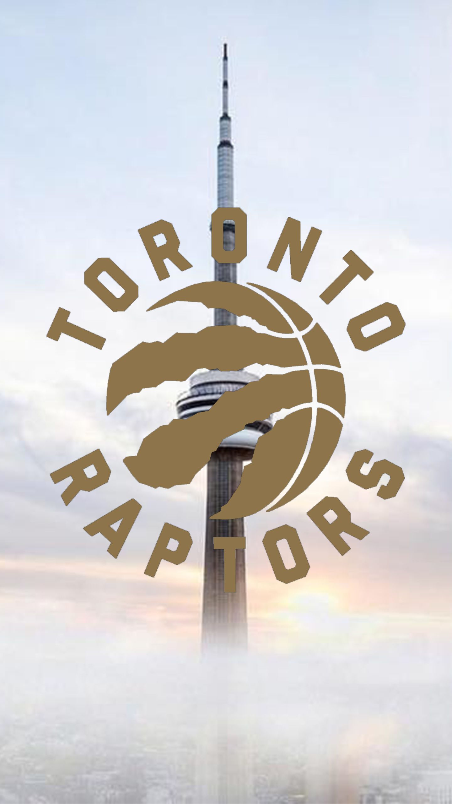 Logo Toronto Raptors, CN Tower, 1440x2560 Full HD Verticale, Smartphone