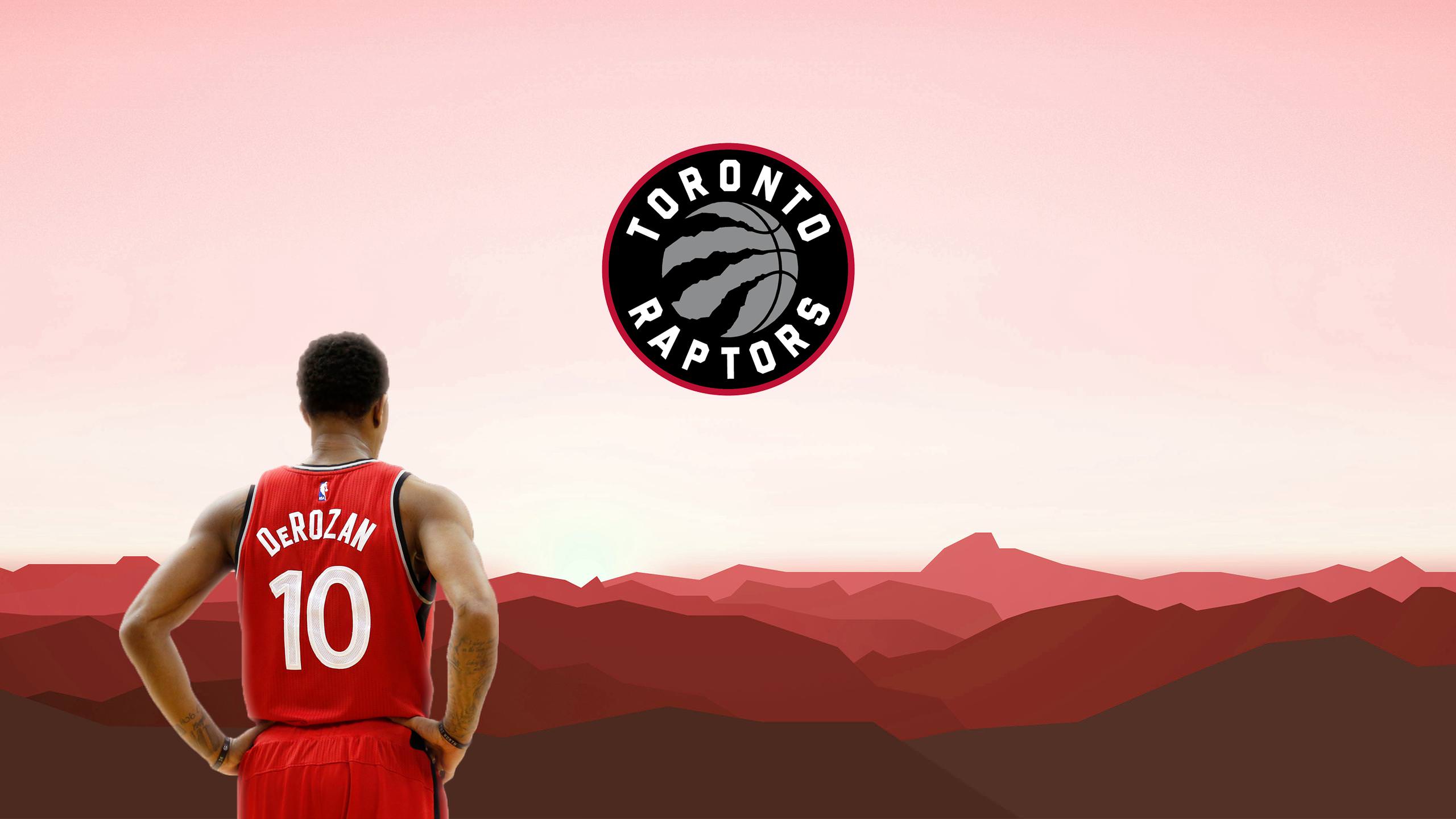 Toronto Raptors logo e giocatore, 2560x1440 2K QHD, PC