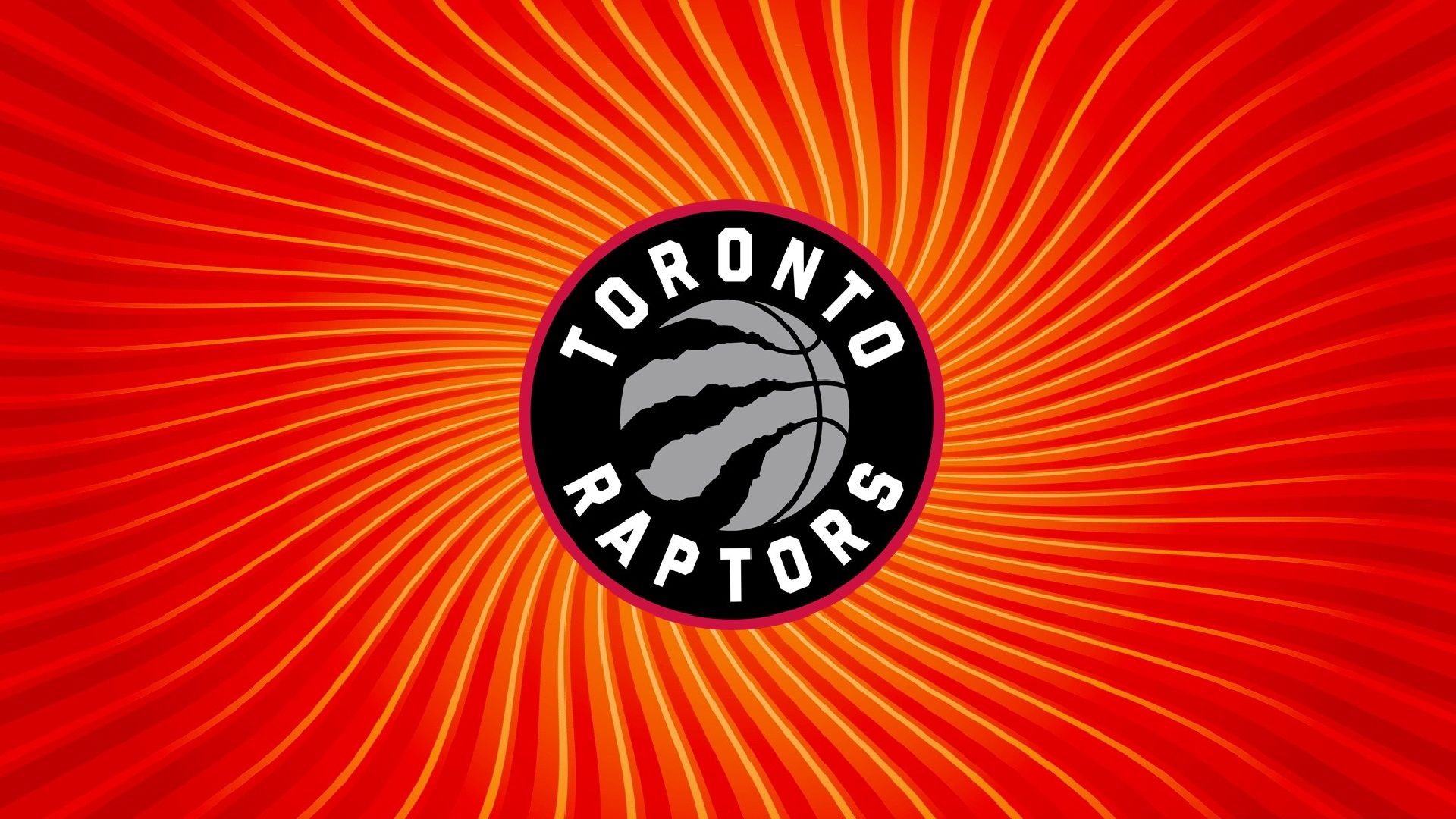 Logo Toronto Raptors sfondo rosso, 1920x1080 Full HD 1080p, PC