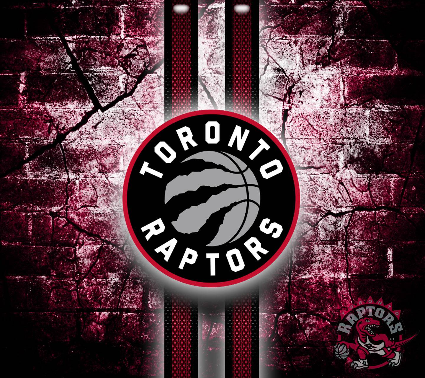 Logo Toronto Raptors muro, 1440x1280 HD, Desktop
