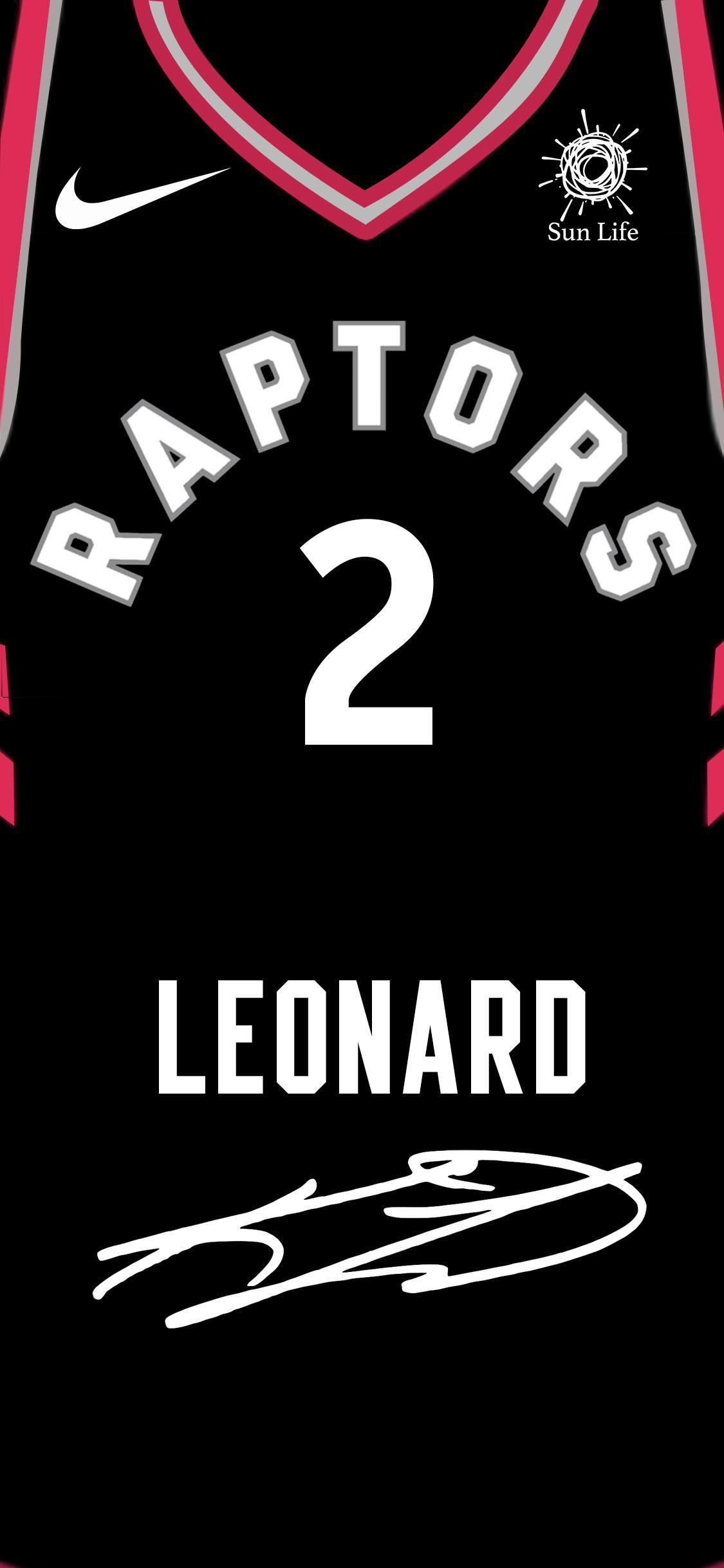 Maglia Toronto Raptors Leonard, 1125x2436 Full HD Verticale, Smartphone
