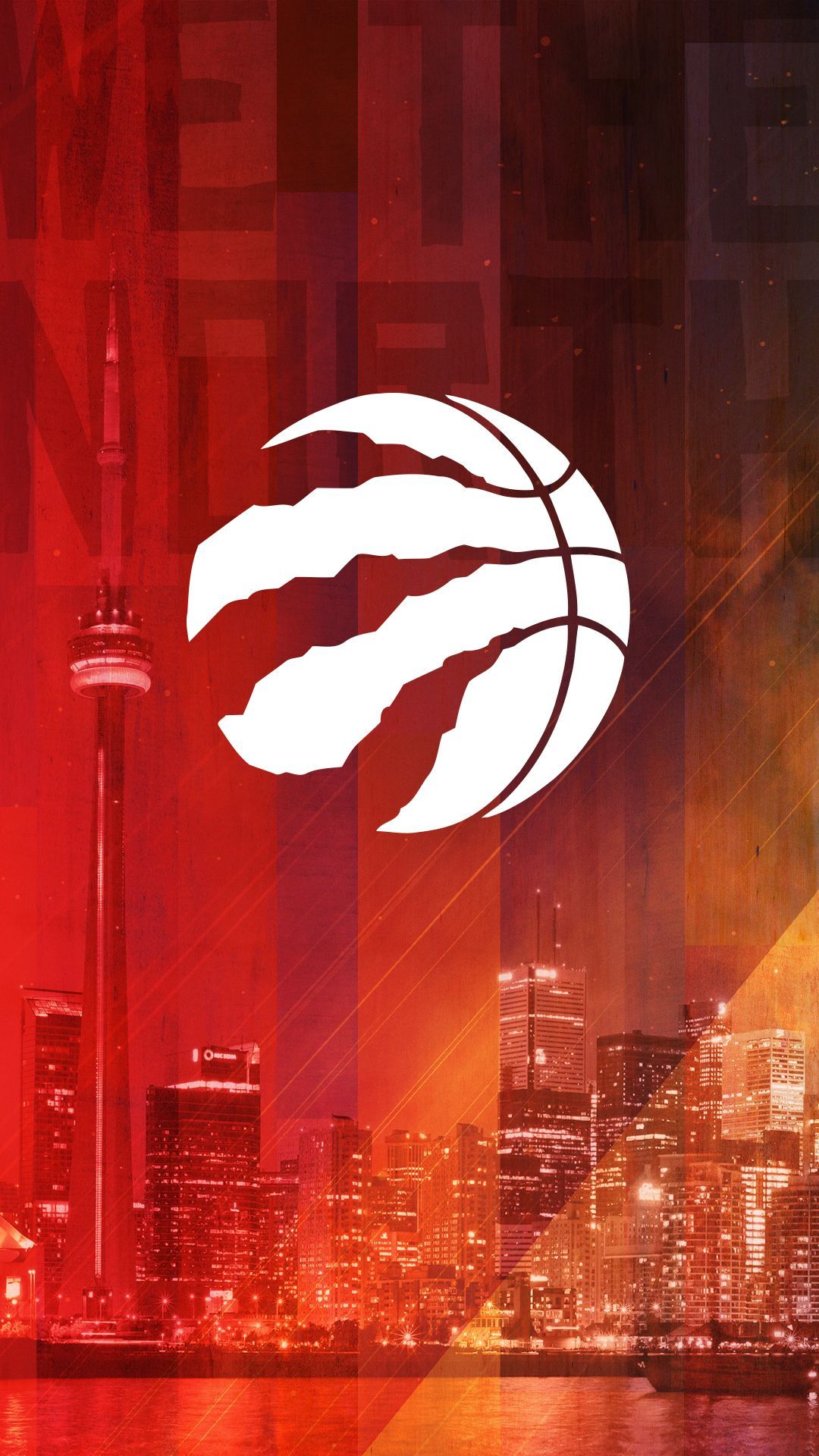 Logo Toronto Raptors skyline, NBA, 1080x1920 Full HD Verticale, iPhone