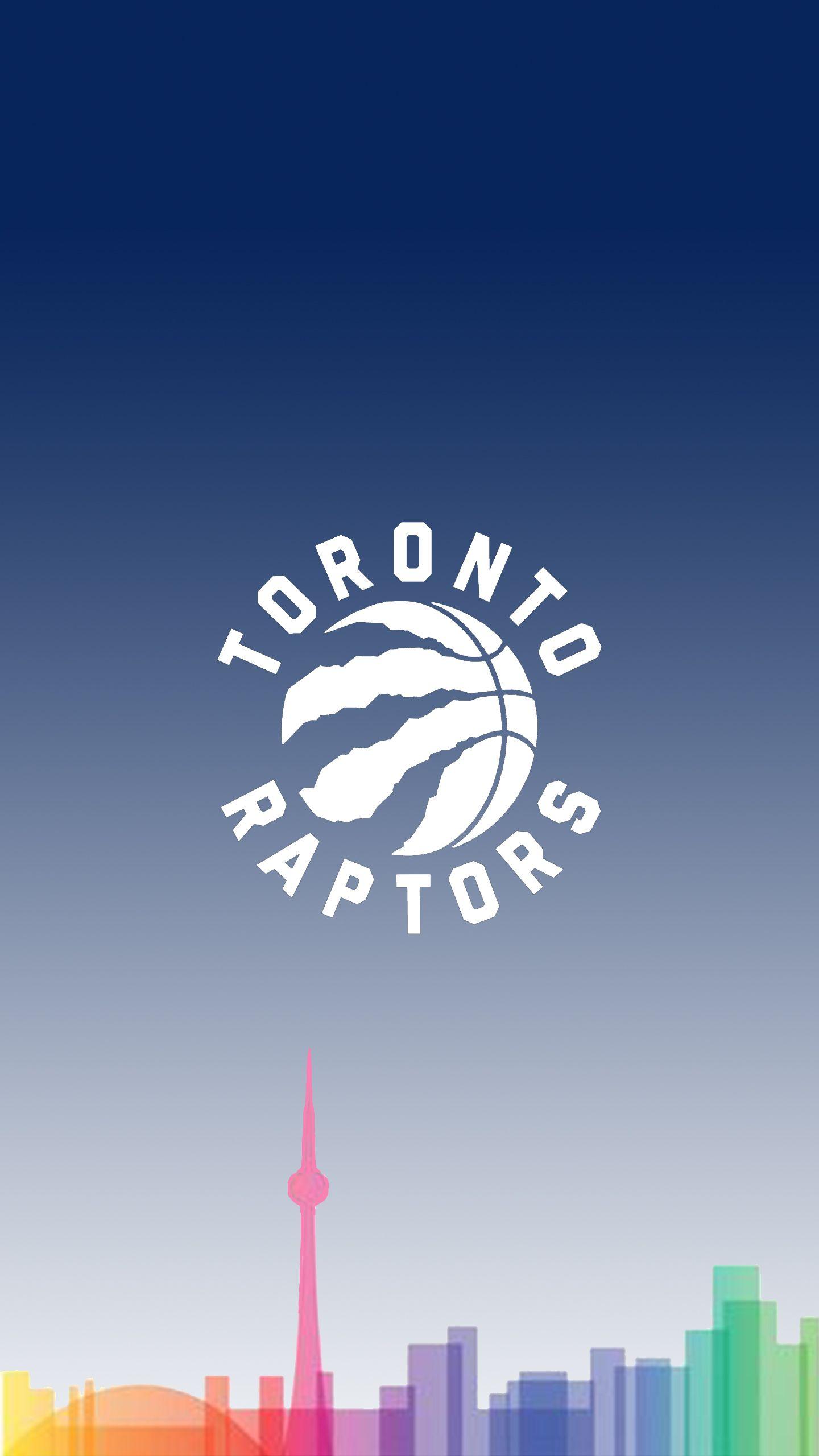 Logo Toronto Raptors skyline colorato, 1440x2560 Full HD Verticale, Smartphone