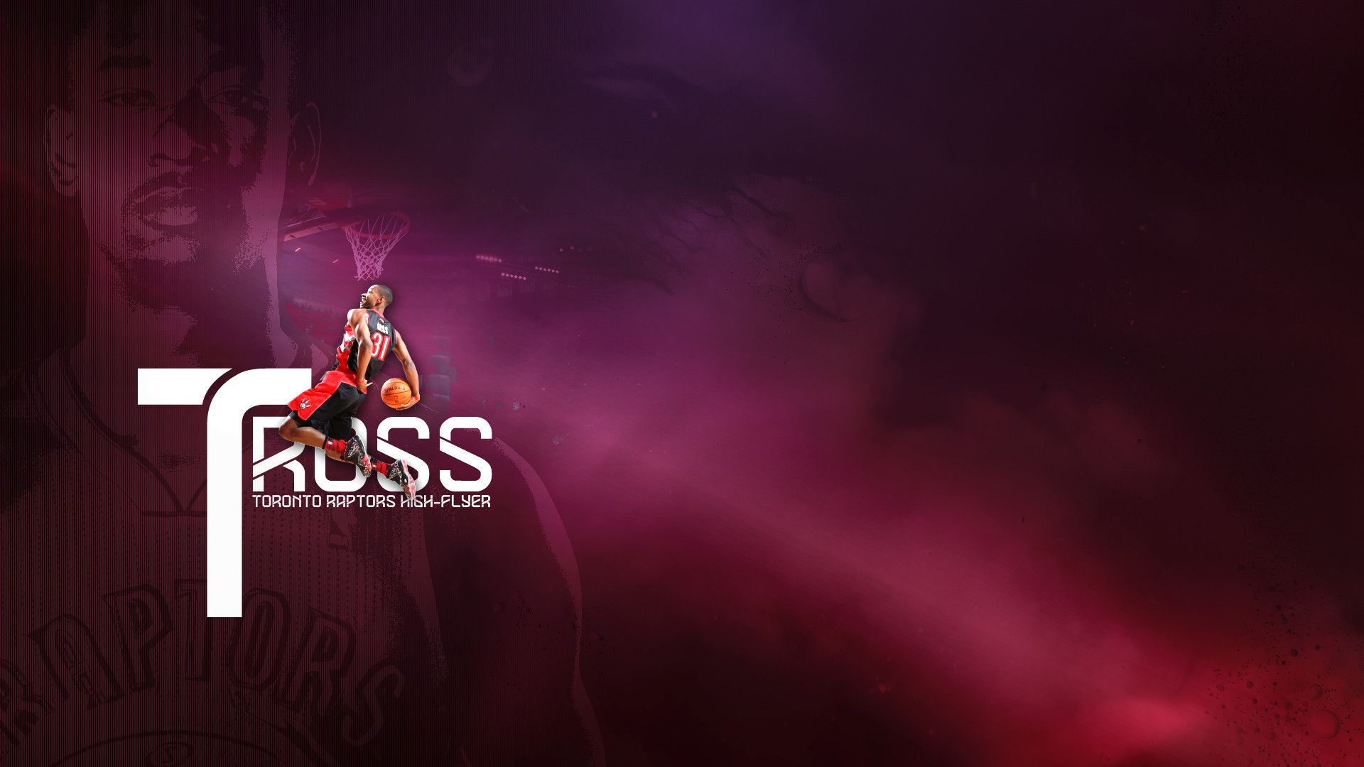 Logo Toronto Raptors sfondo viola, 1920x1080 Full HD, Desktop