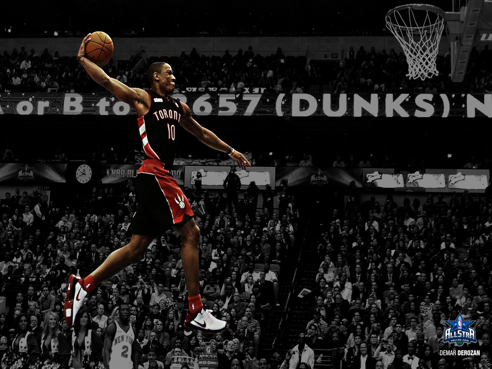 Giocatore Raptors schiacciata basket, 1600x1200 900p, Laptop