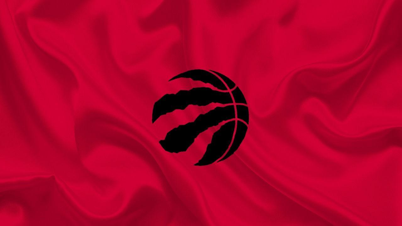 Logo Toronto Raptors bandiera rossa, 1280x720 HD, Desktop