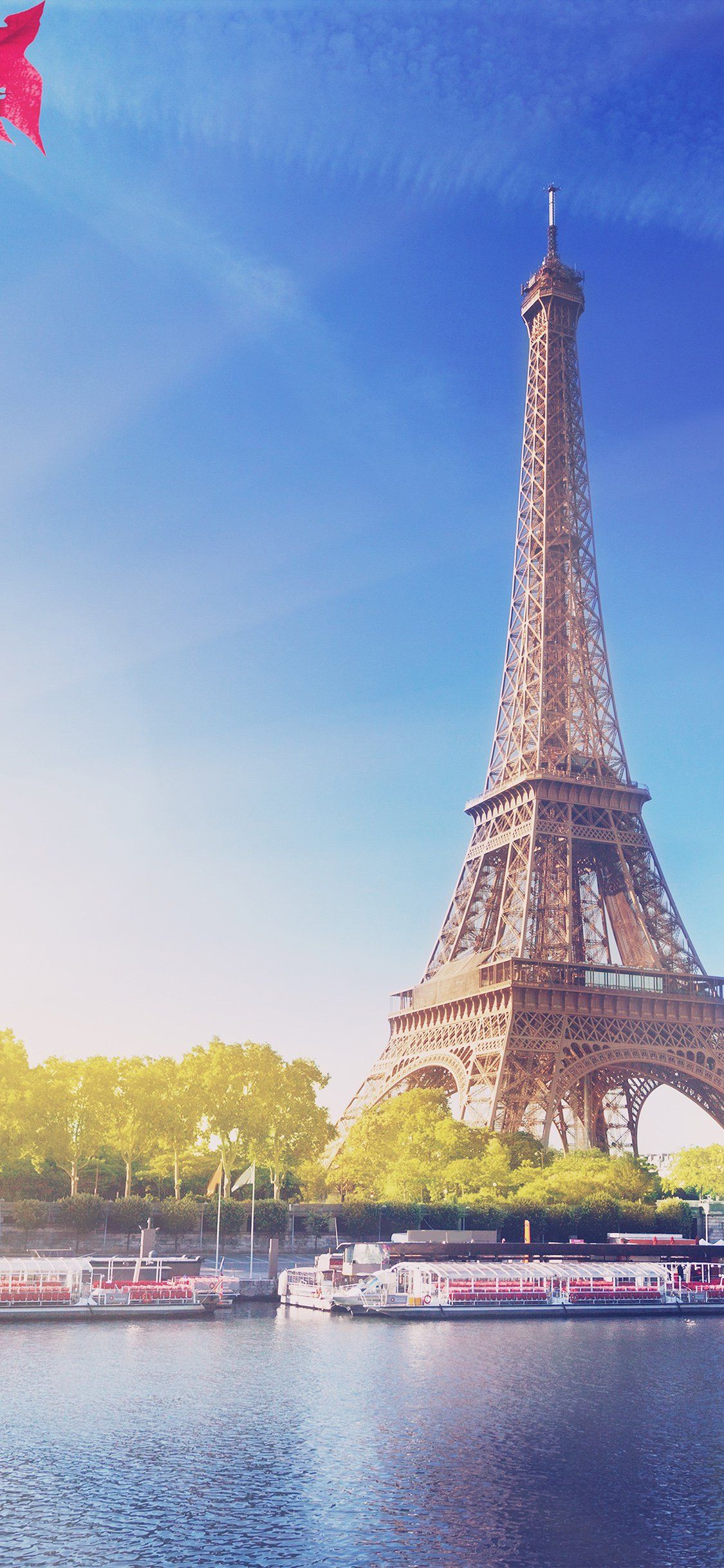Torre Eiffel cielo blu Parigi, 1125x2436 Full HD Verticale, iPhone