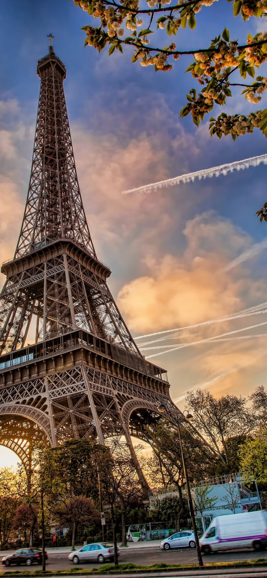 Torre Eiffel al tramonto, 1125x2436 Full HD Verticale, iPhone