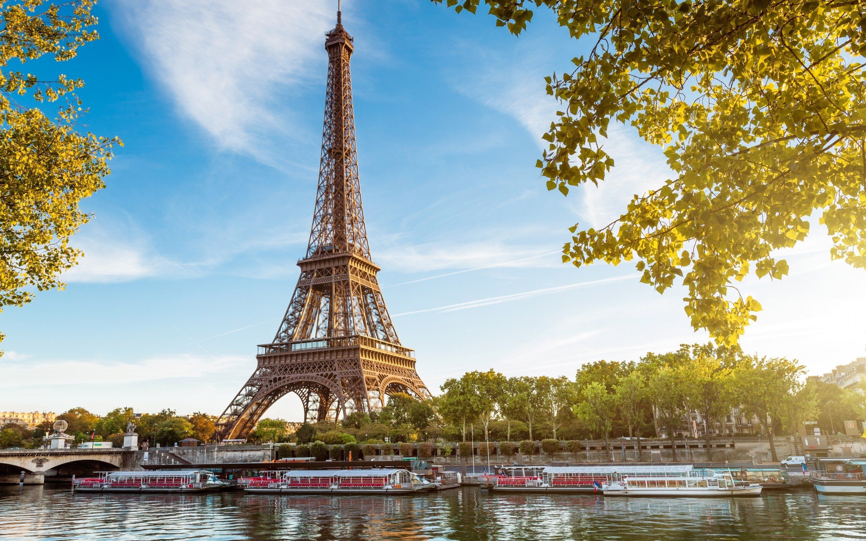 Torre Eiffel sulla Senna, Parigi, 2880x1800 2K, PC