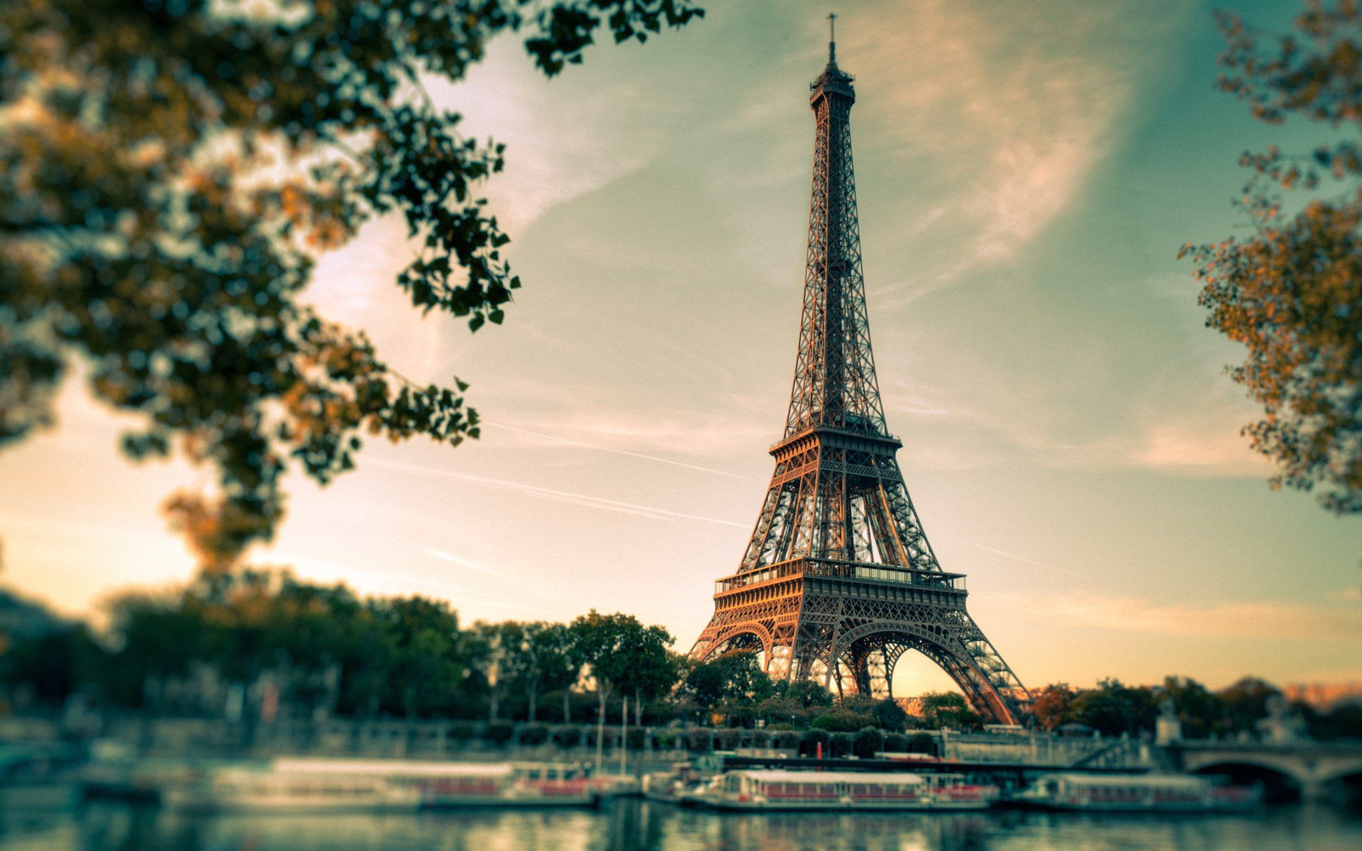 Torre Eiffel vista fiume, 1920x1200 WUXGA, Desktop