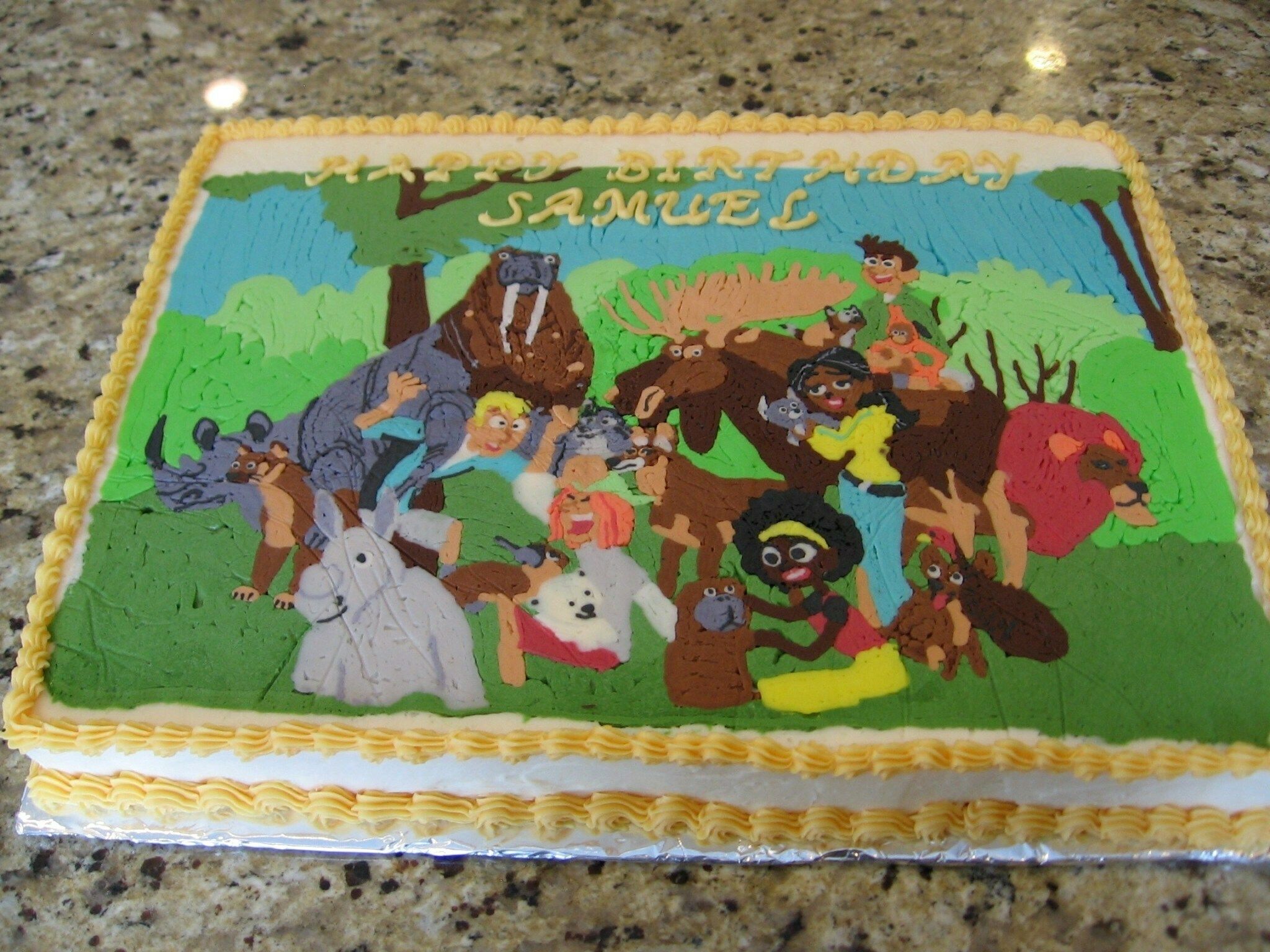 Torta compleanno Wild Kratts animali, 1084x813 HD, PC