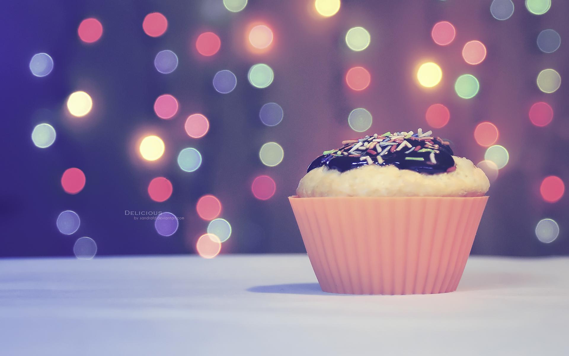 Cupcake con glassa e sfondo bokeh, 1920x1200 Full HD+ WUXGA, Desktop