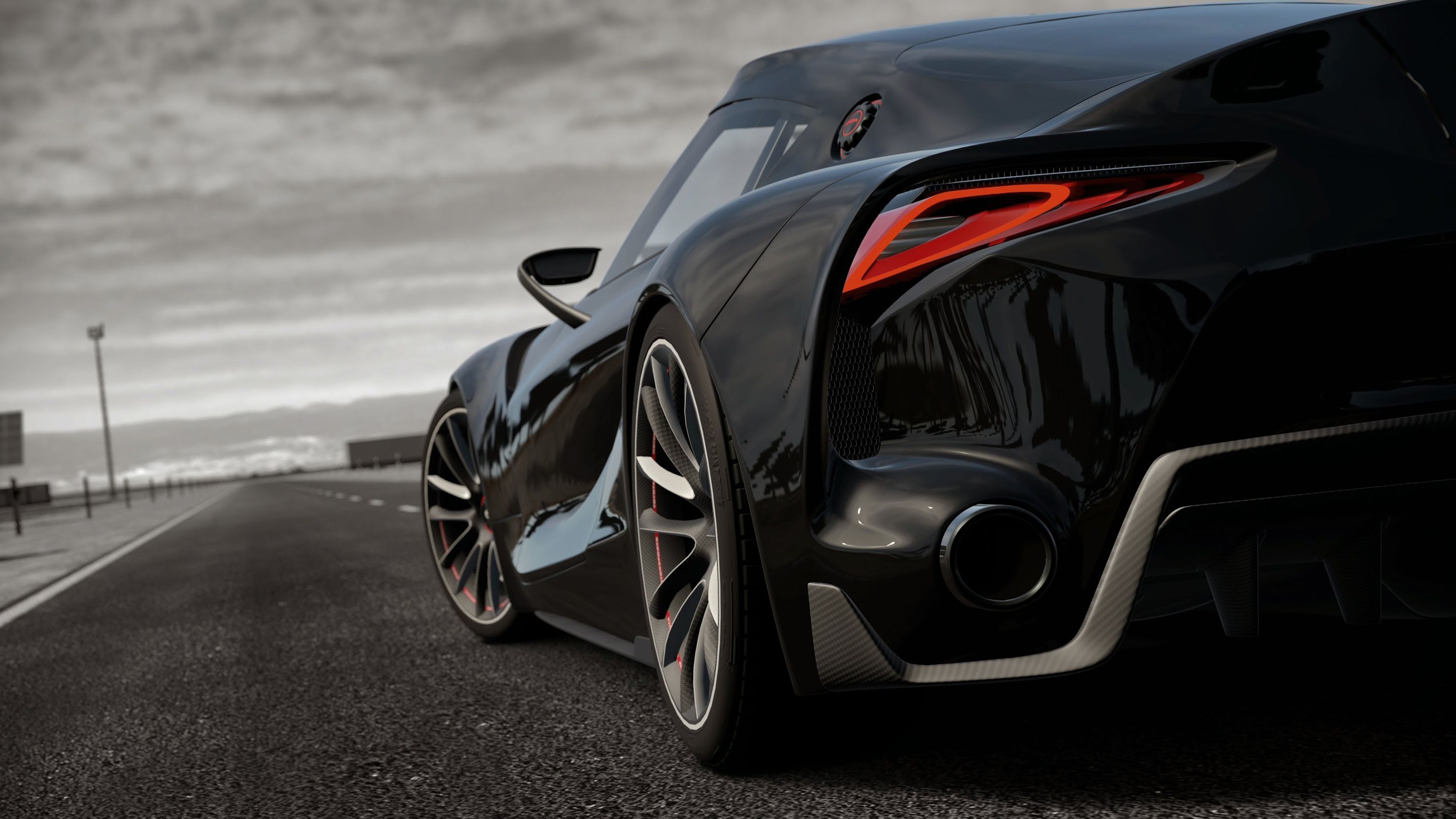 Toyota 86 nera su pista, 4096x2304 4K Ultra HD, Monitor 4K