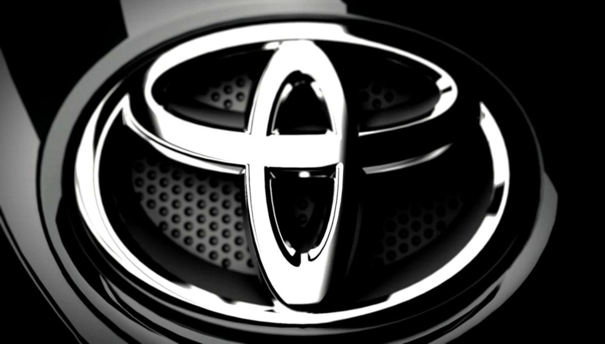 Logo Toyota nero, 1190x676 HD, Laptop