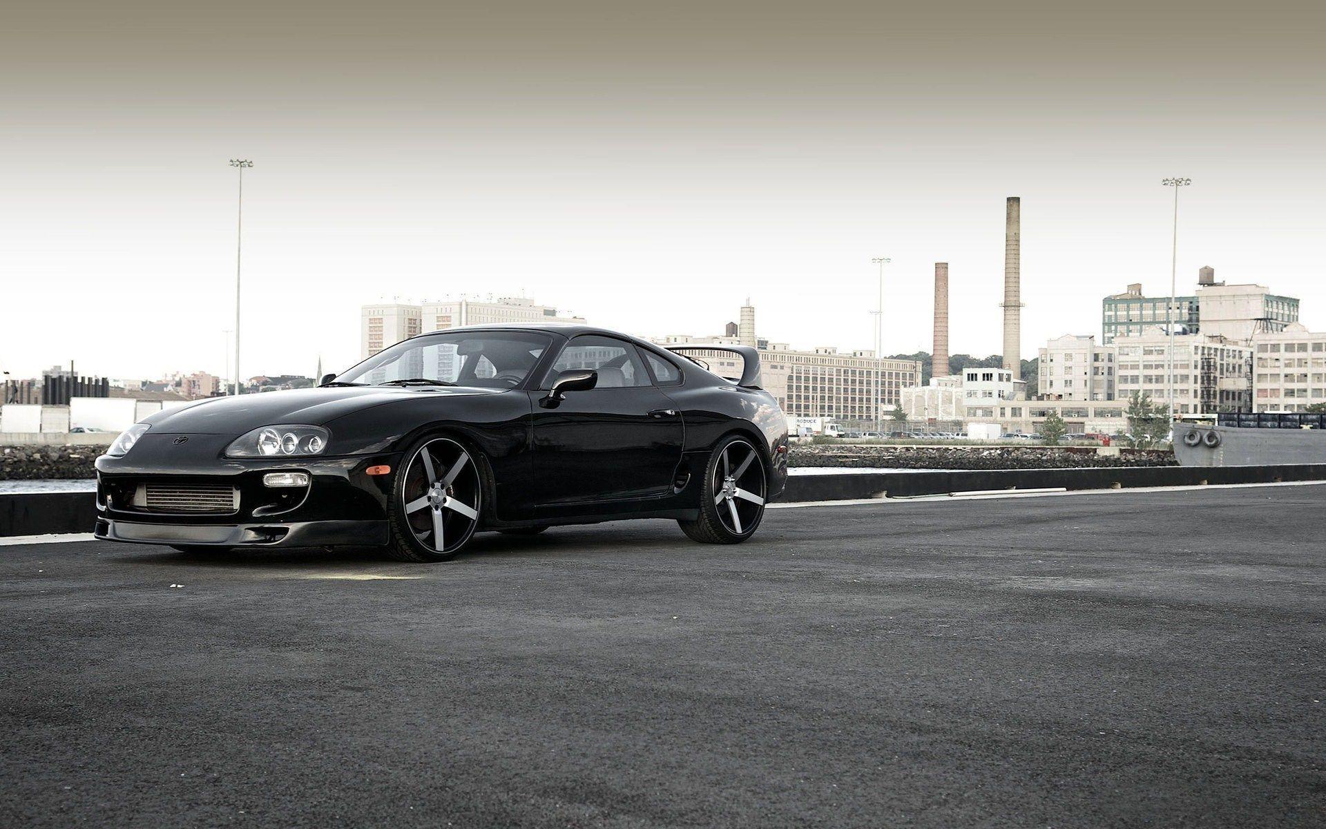 Logo Toyota nero bagnato, 1920x1200 Full HD+, Desktop