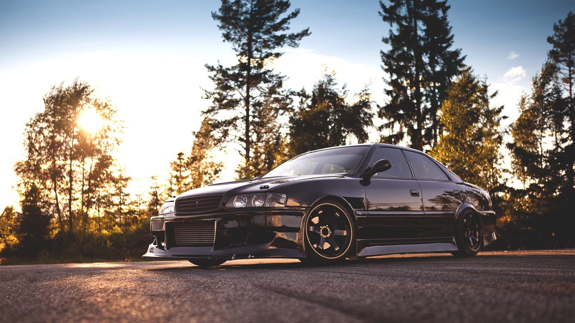 Toyota Supra nera, sei cilindri, 1920x1080 Full HD 1080p, PC