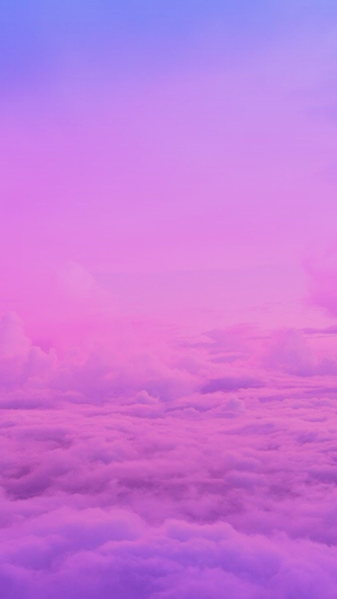 Nuvole sfumate viola rosa, 1152x2048 Verticale, Mobile