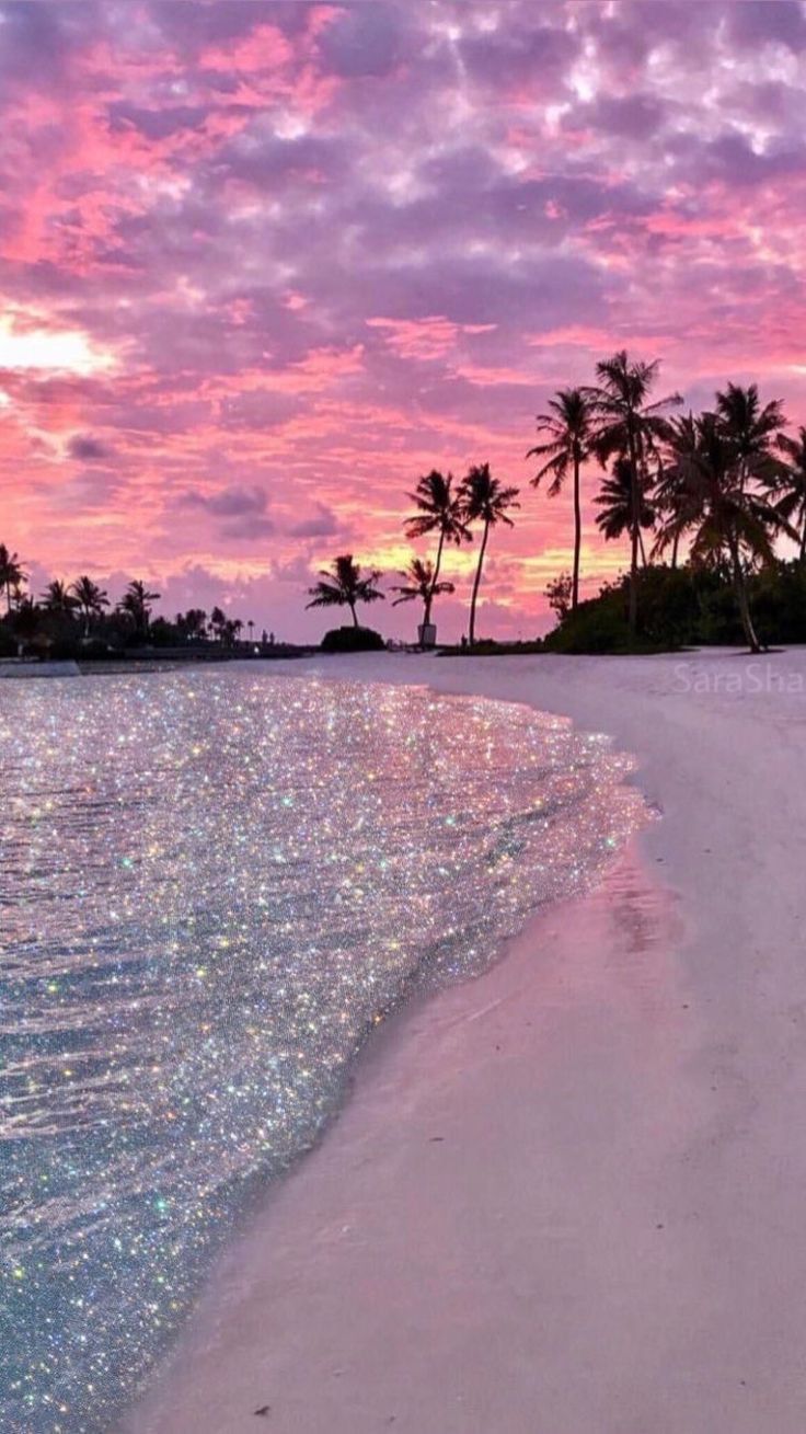 Spiaggia tropicale al tramonto, 736x1309 Full HD Verticale, iPhone