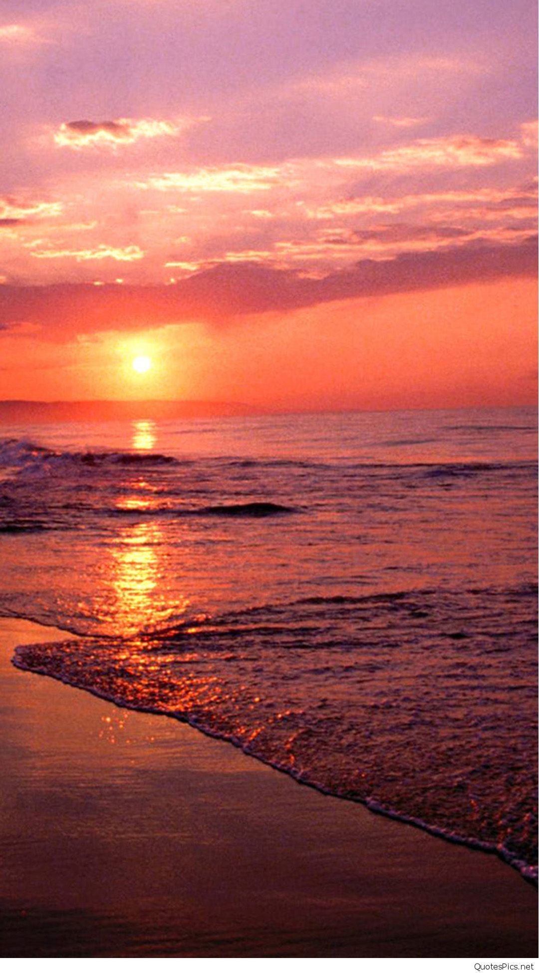 Tramonto sulla spiaggia arancione, 1080x1950 Full HD Verticale, Realme