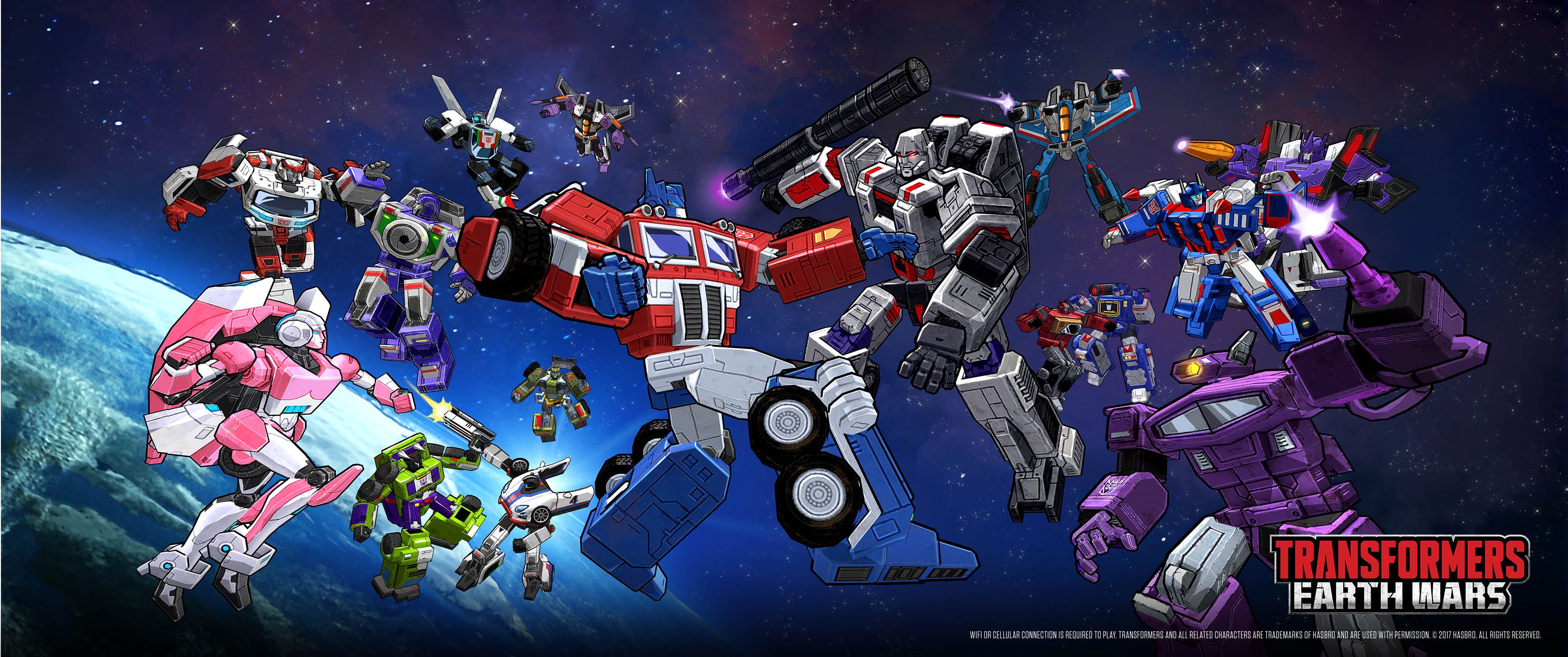 Transformers Earth Wars robots, 3440x1440 Panoramico, Dual Screen