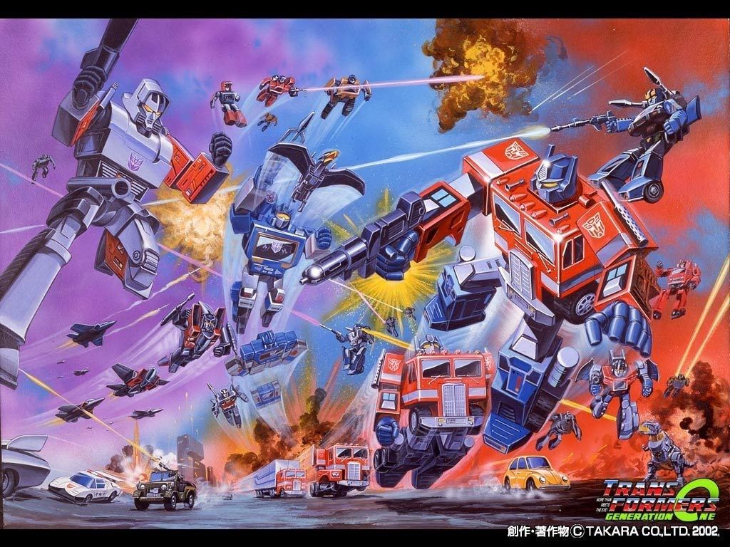 Transformers G1 robot battaglia, 1024x768 HD, Desktop