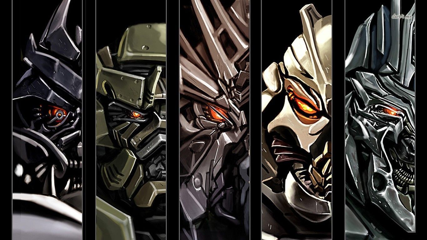 Decepticons Transformers volti robot, 1366x768 HD, Desktop