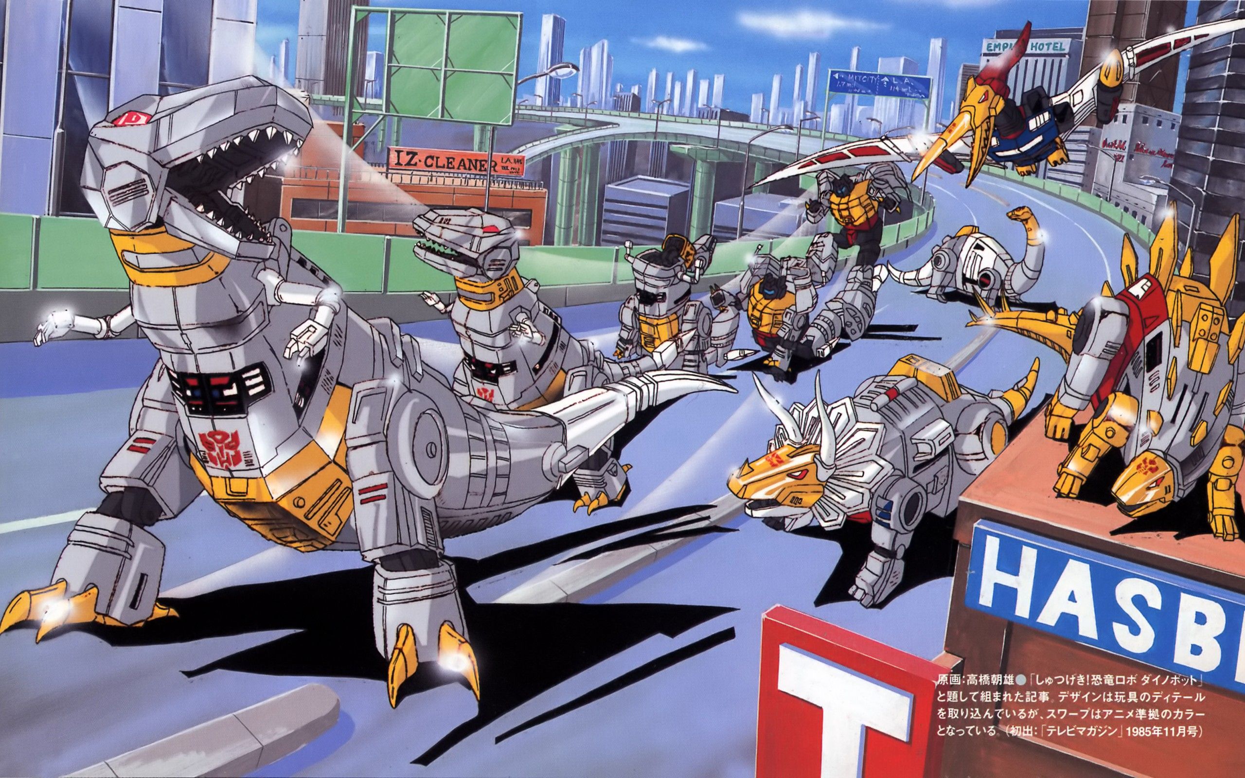 Dinobots Transformers G1 città, 2560x1600 2K, PC