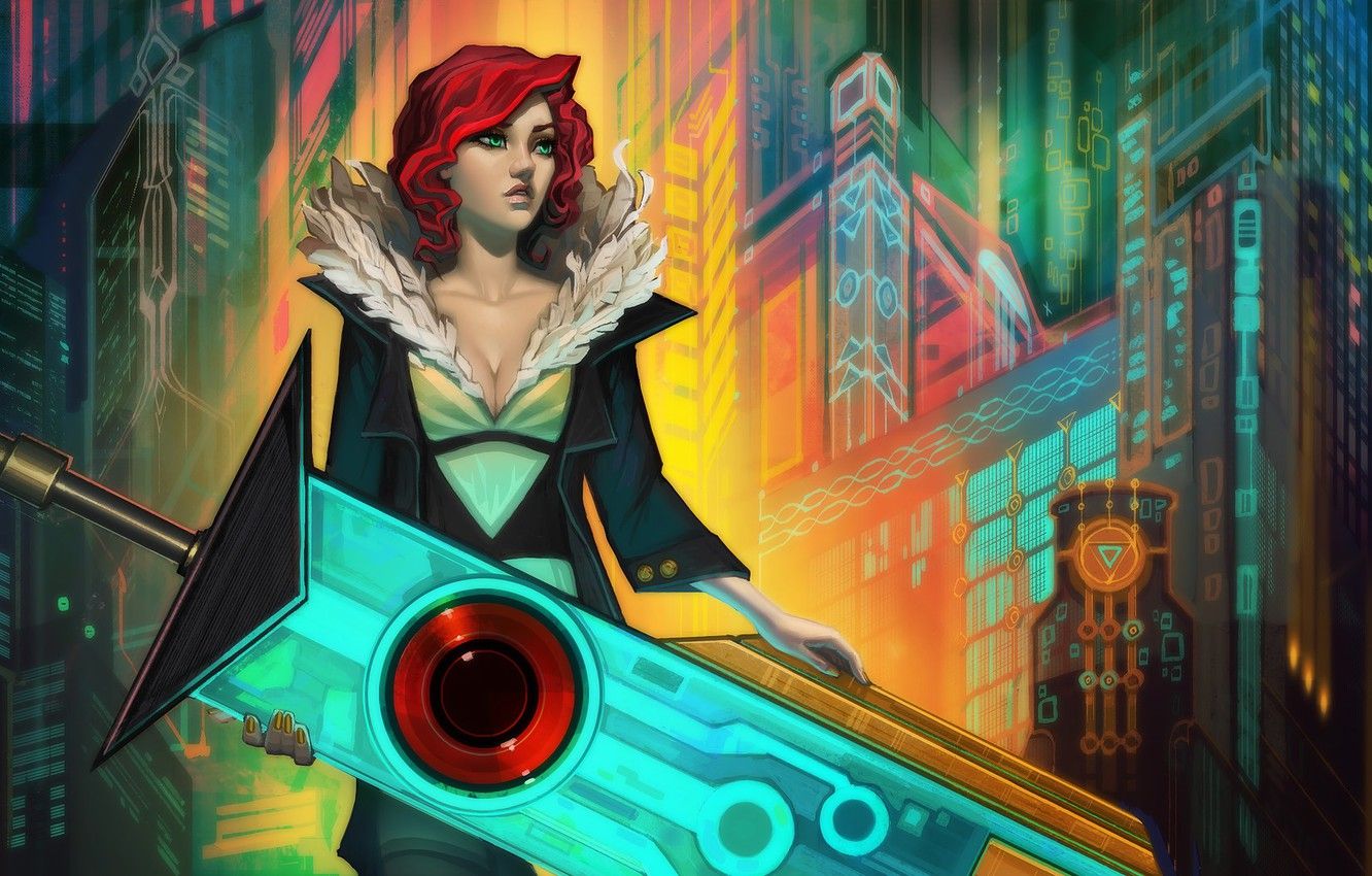 Red con spada, Transistor, 1332x850 HD, Desktop