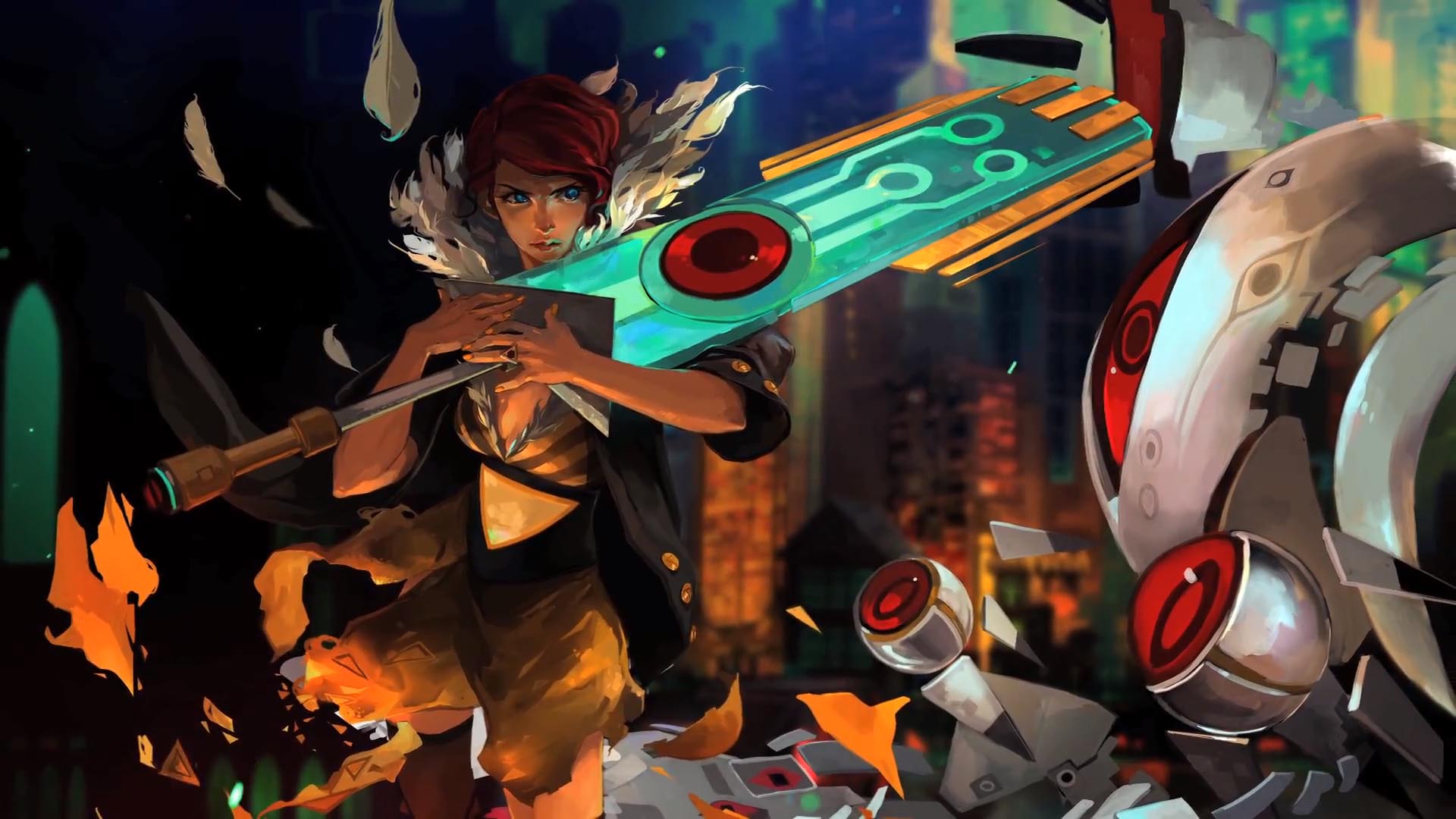 Red, spada Transistor, videogioco, 1920x1080 1080p, PC