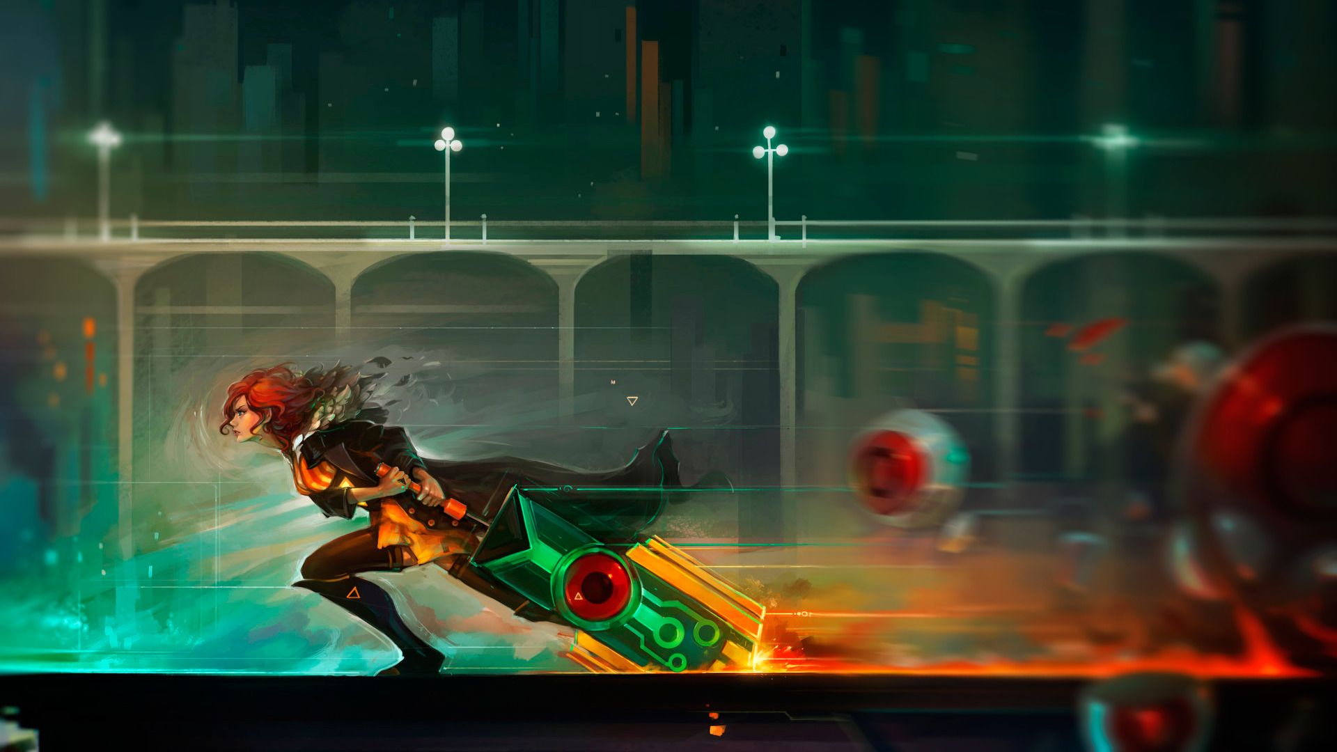 Red, Transistor videogioco, 1920x1080 Full HD 1080p, PC