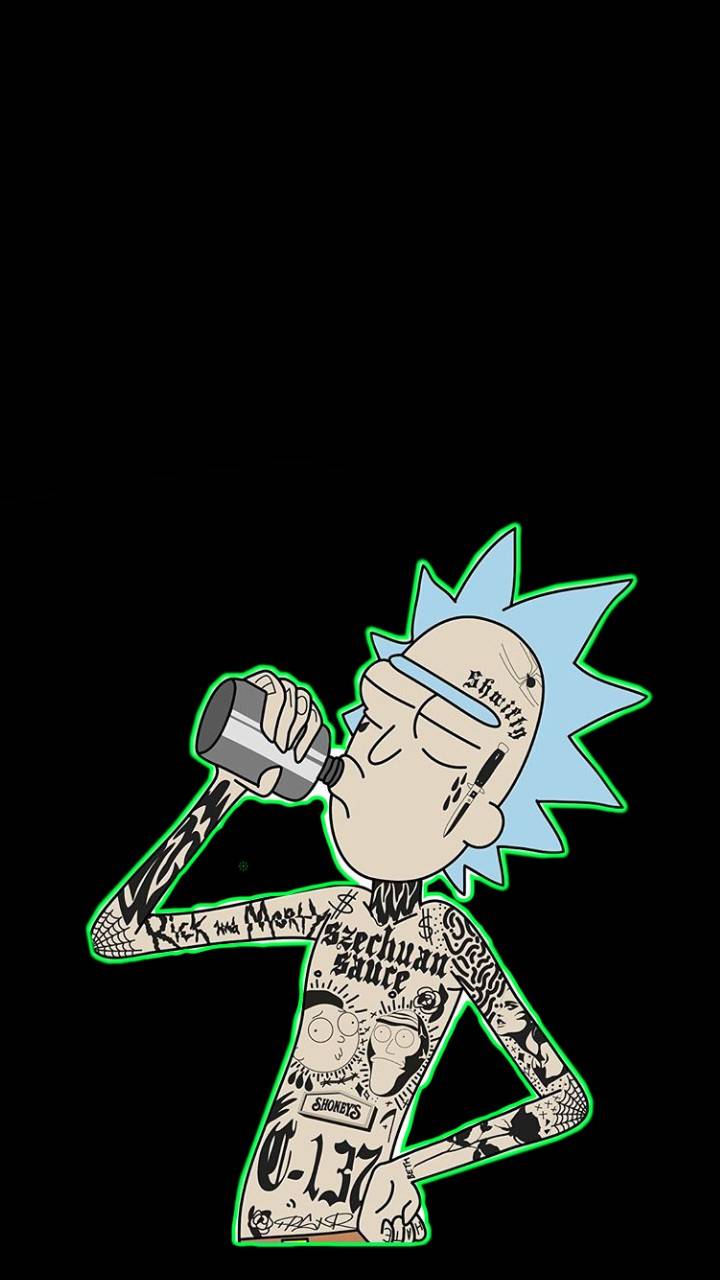 Rick Sanchez con tatuaggi, 720x1280 Full HD Verticale, iPhone