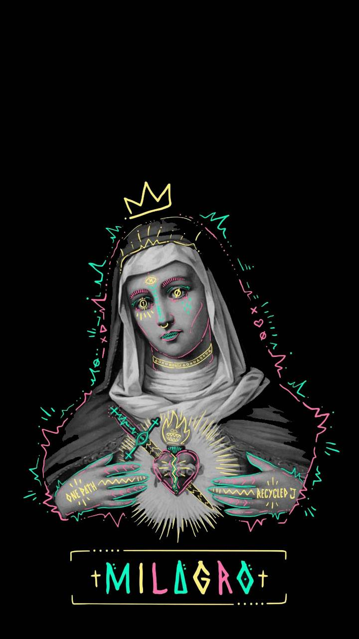 Vergine Maria stile trap, 720x1280 Full HD Verticale, iPhone