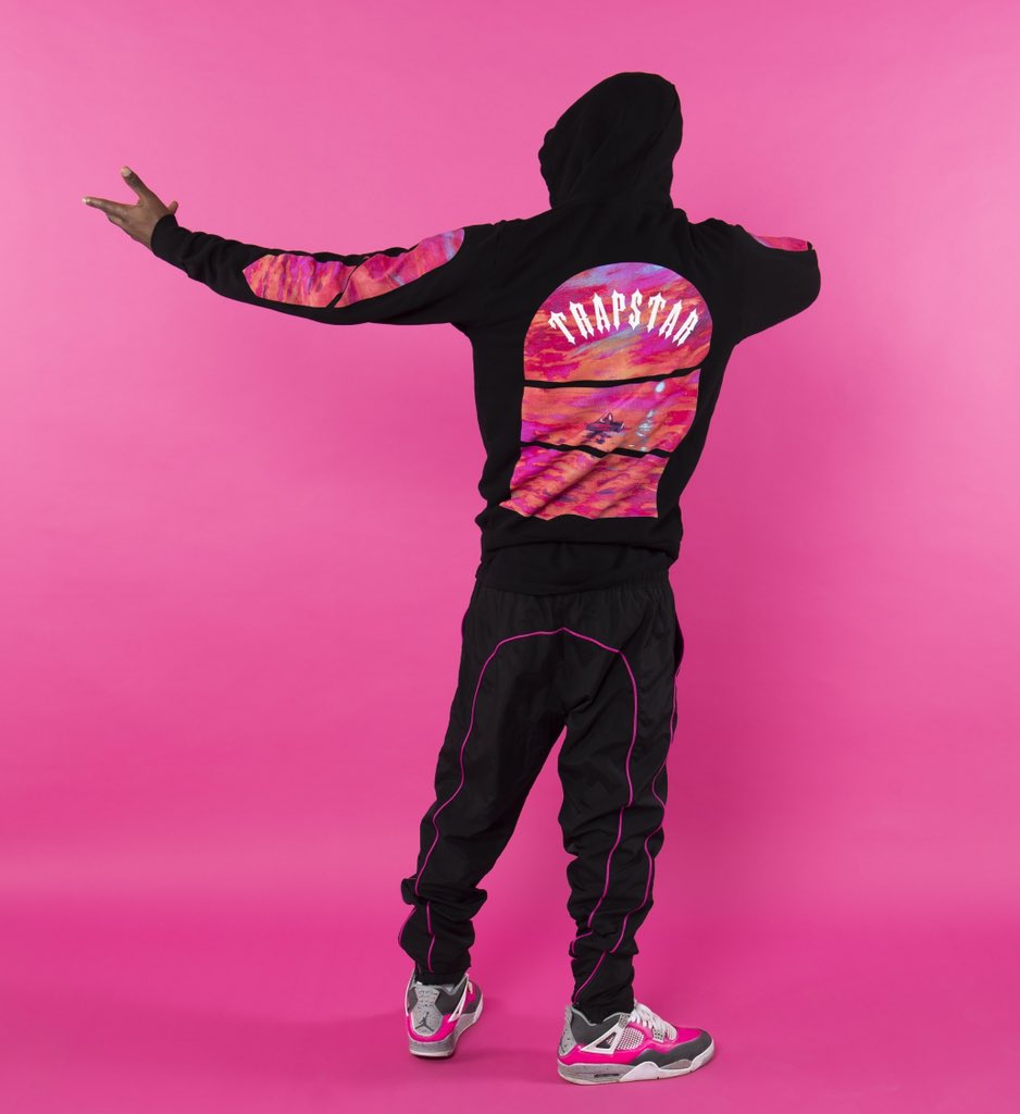 Felpa Trapstar rosa nero, 938x1024 Verticale, Telefono
