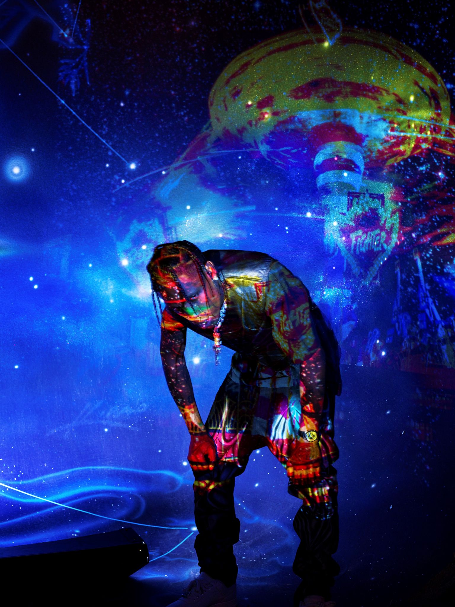 Travis Scott Astroworld concerto blu, 1536x2048 Verticale, Xiaomi