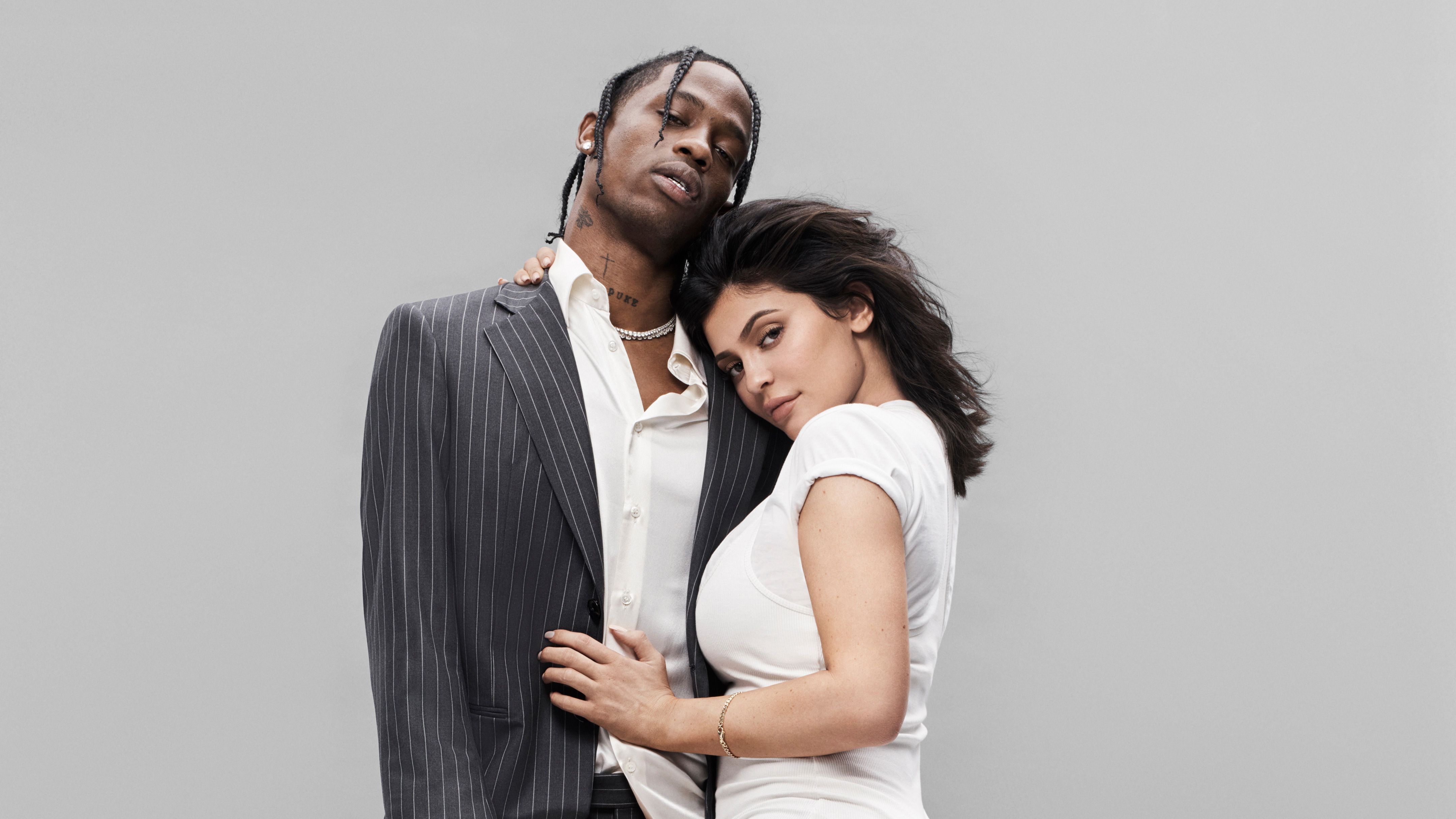 Travis Scott e Kylie Jenner, 4319x2429 4K, Desktop 4K