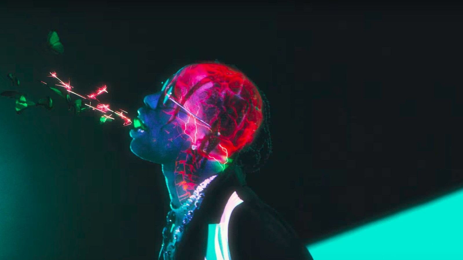 Ritratto neon Travis Scott, 1600x900 900p, Laptop