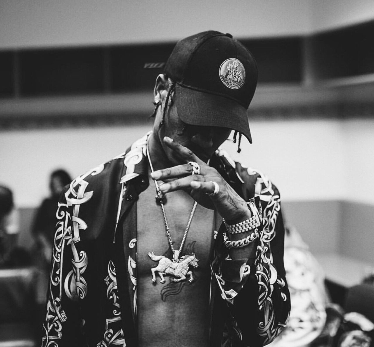 Travis Scott foto bianco e nero, 1280x1188 720p, MacBook Air