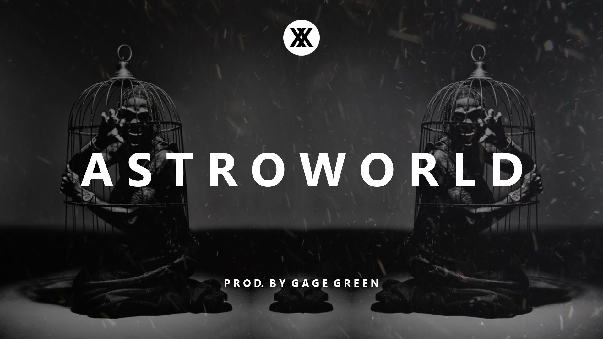 Logo Travis Scott nero, 1920x1080 Full HD 1080p, PC Desktop