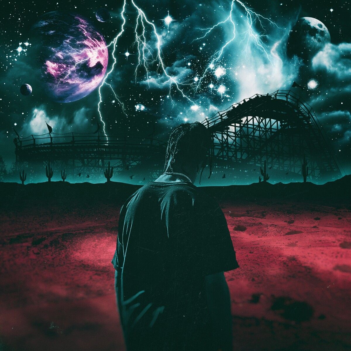 Travis Scott Astroworld montagne russe, Jacques Webster, 1200x1200 HD, PC
